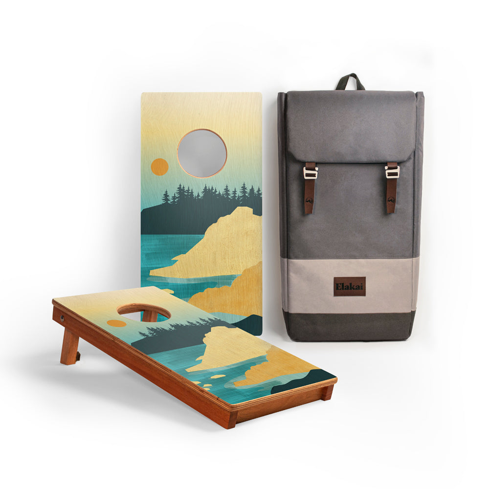 Acadia National Park Mahogany Pathfinder Cornhole Boards