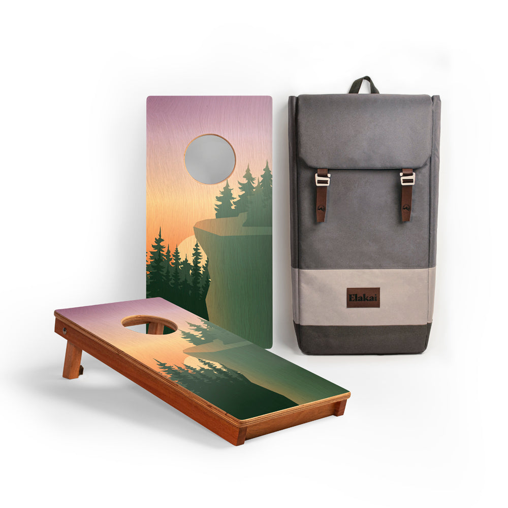 Cliff View National Park Mahogany Pathfinder Cornhole Boards