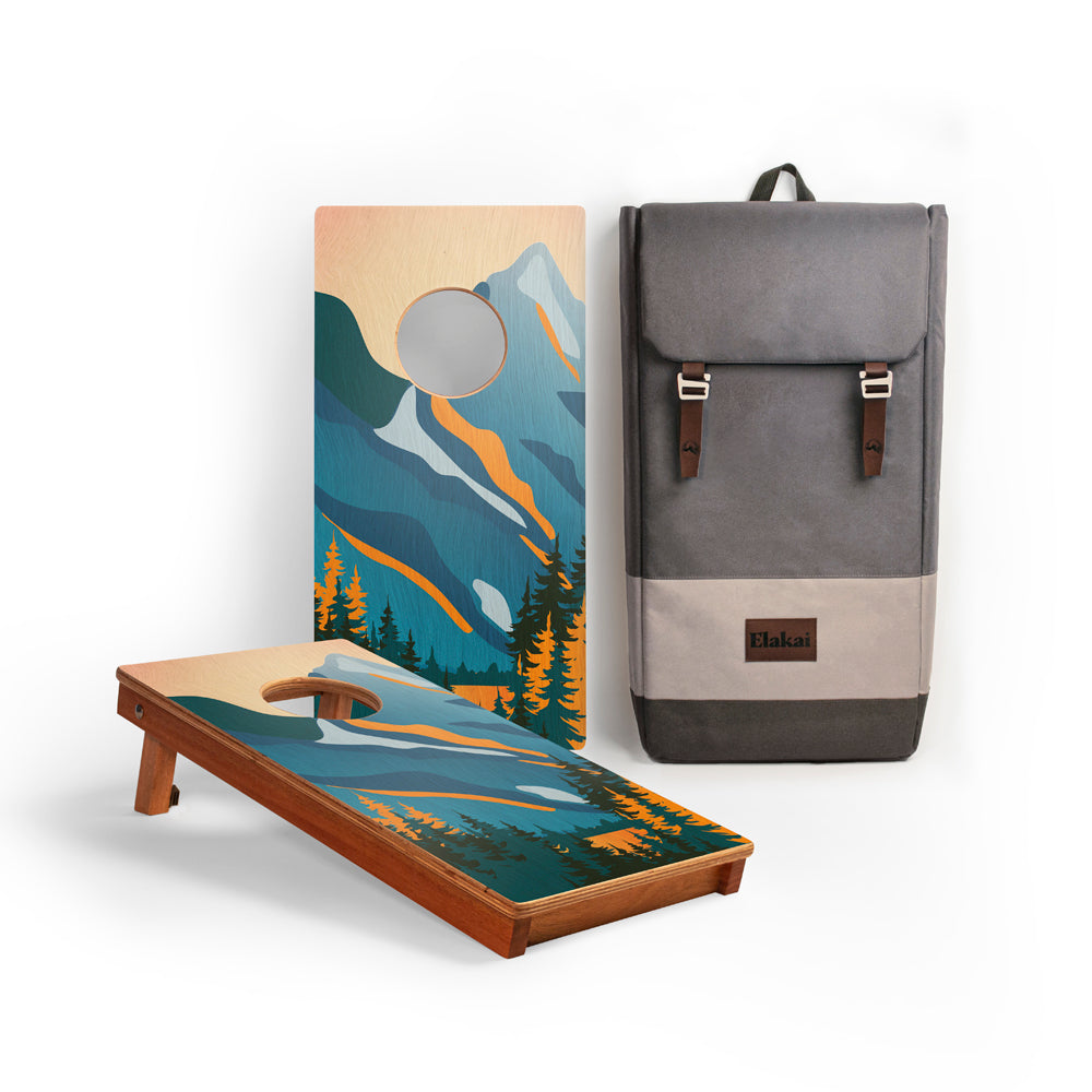 Grand Teton National Park Mahogany Pathfinder Cornhole Boards