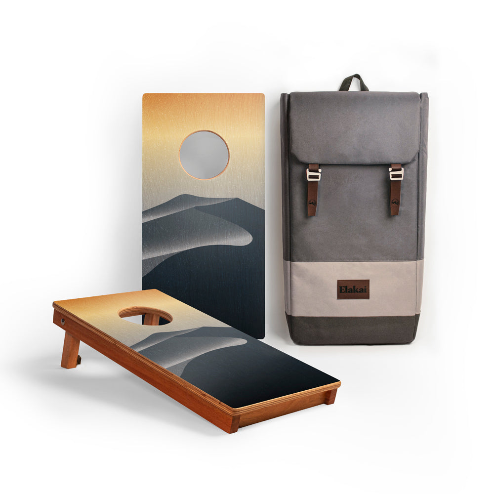 Mojave National Park Mahogany Pathfinder Cornhole Boards