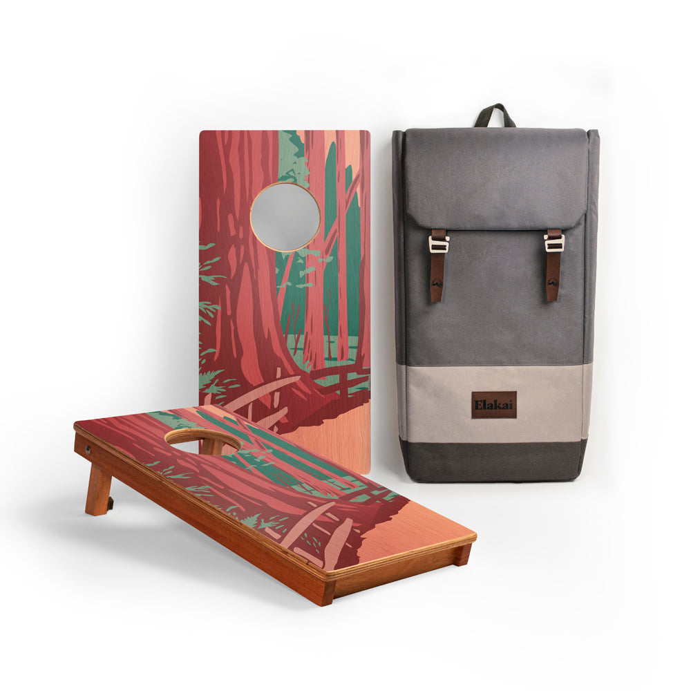 Redwood National Park Mahogany Pathfinder Cornhole Boards