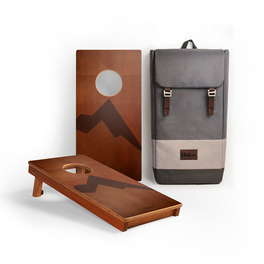 Retro Elakai Mahogany Pathfinder Cornhole Boards