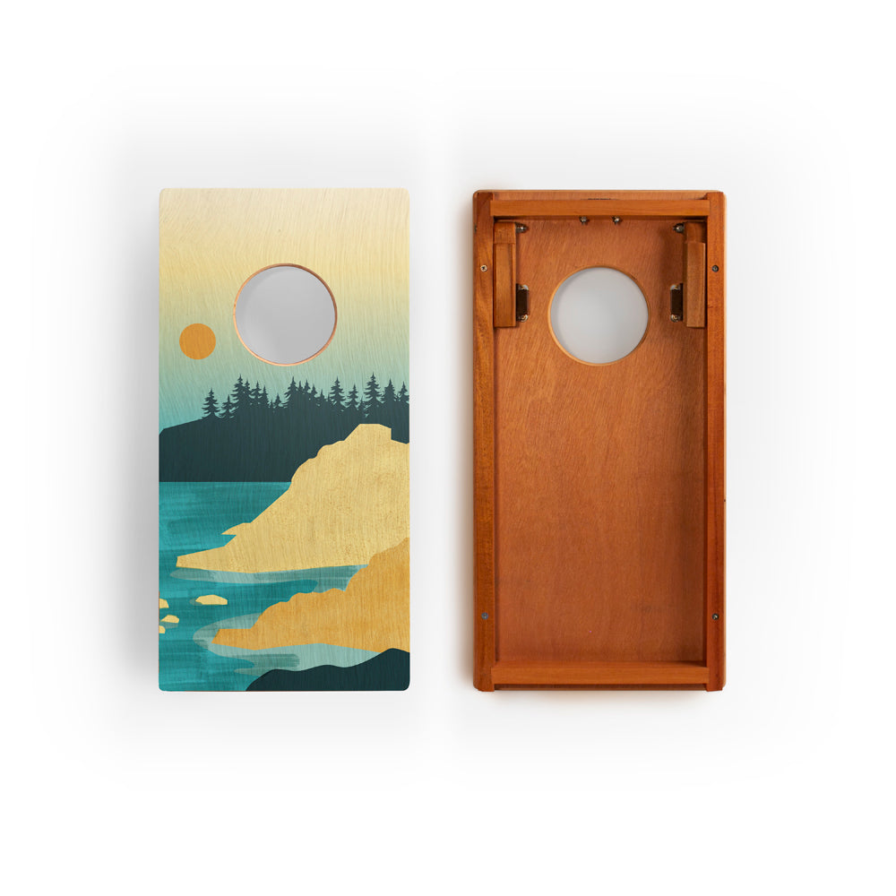 Acadia National Park Mahogany Pathfinder Cornhole Boards