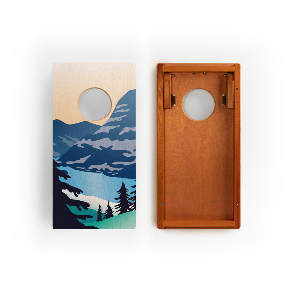 Glacier National Park Mahogany Pathfinder Cornhole Boards