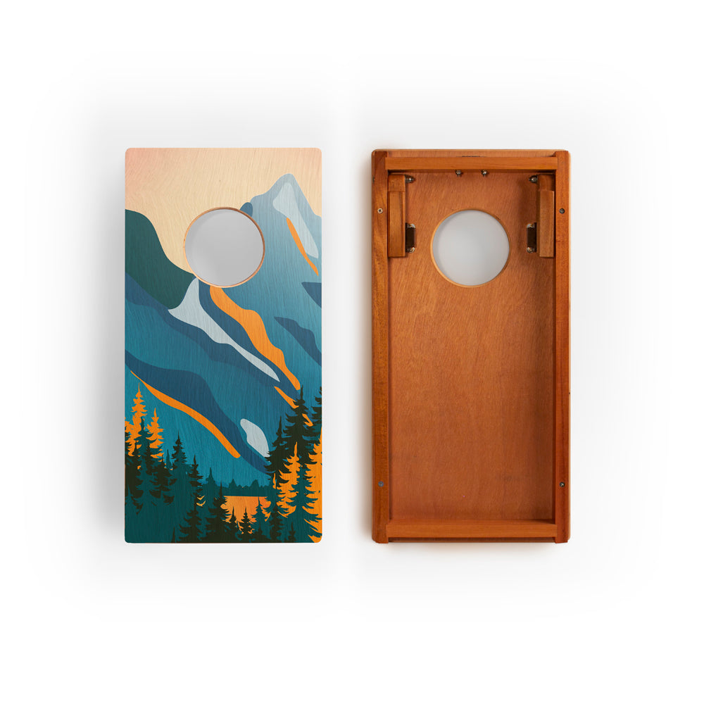 Grand Teton National Park Mahogany Pathfinder Cornhole Boards