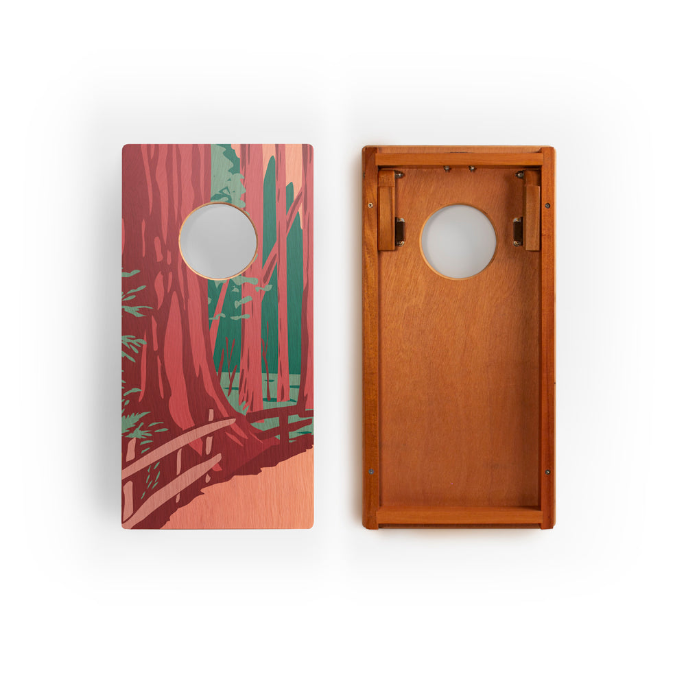 Redwood National Park Mahogany Pathfinder Cornhole Boards