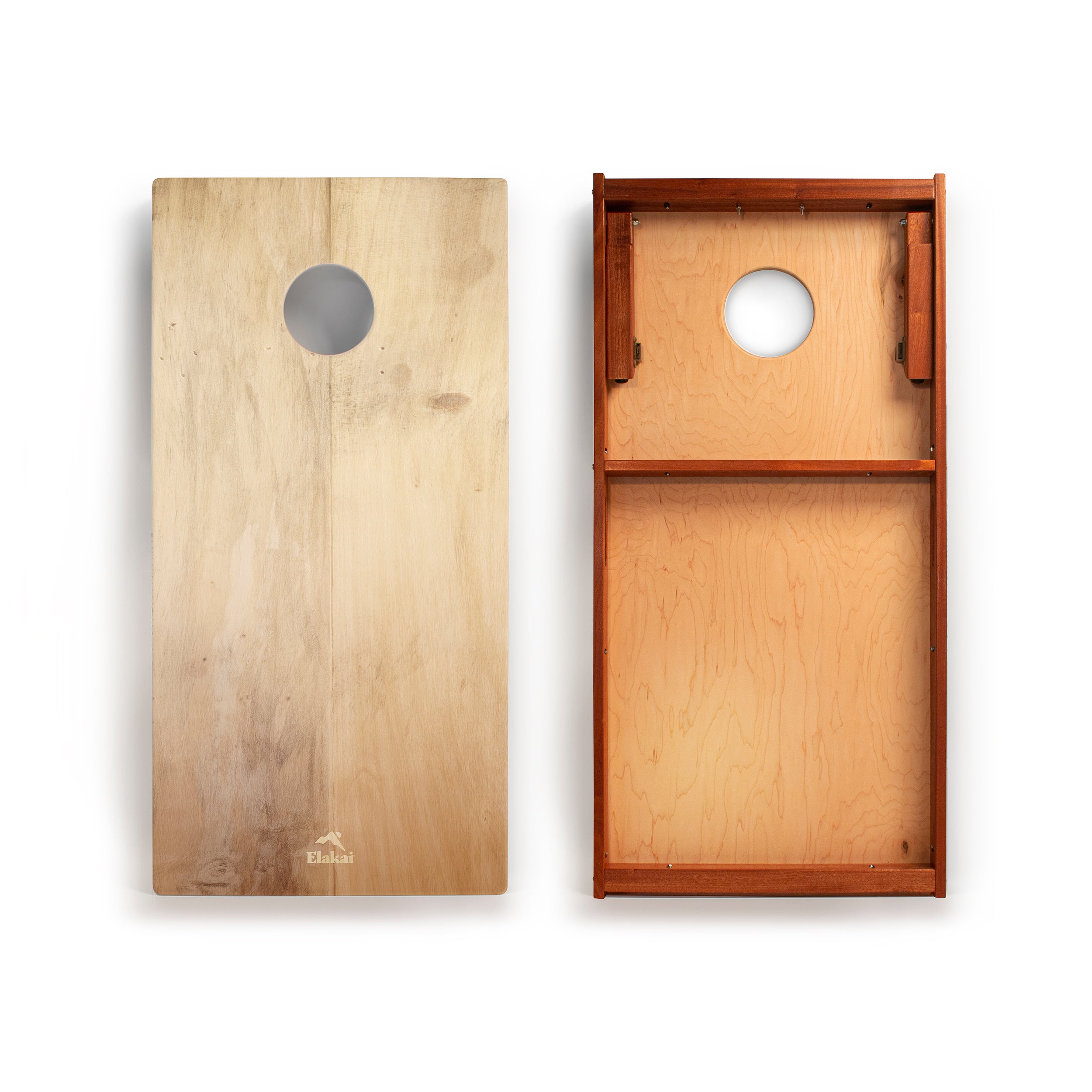 Light Beachwood Mahogany Pathfinder Cornhole Boards