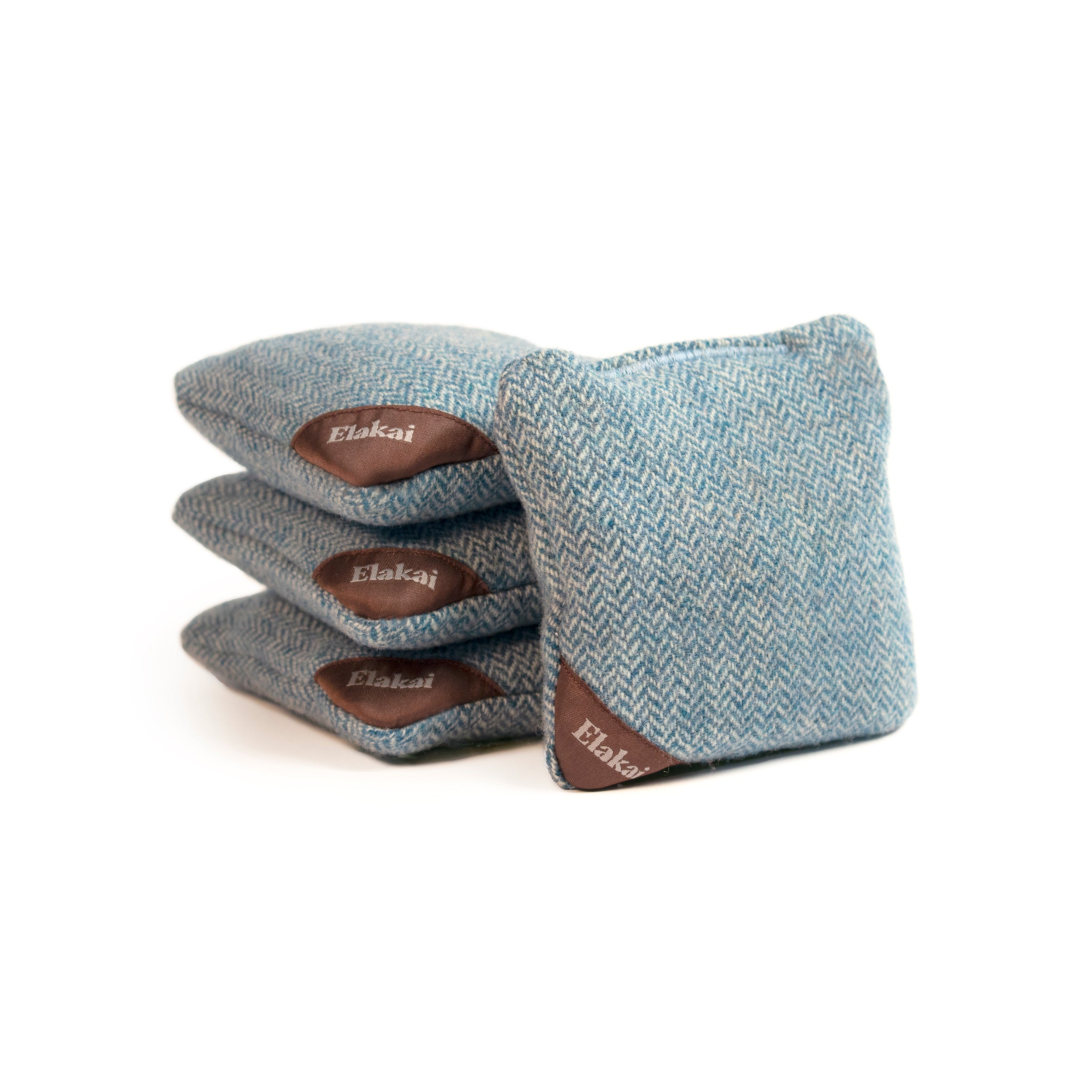 1ft x 2ft Blue Mountain Epoxy Resin Wood Compact Travel Cornhole Board Set