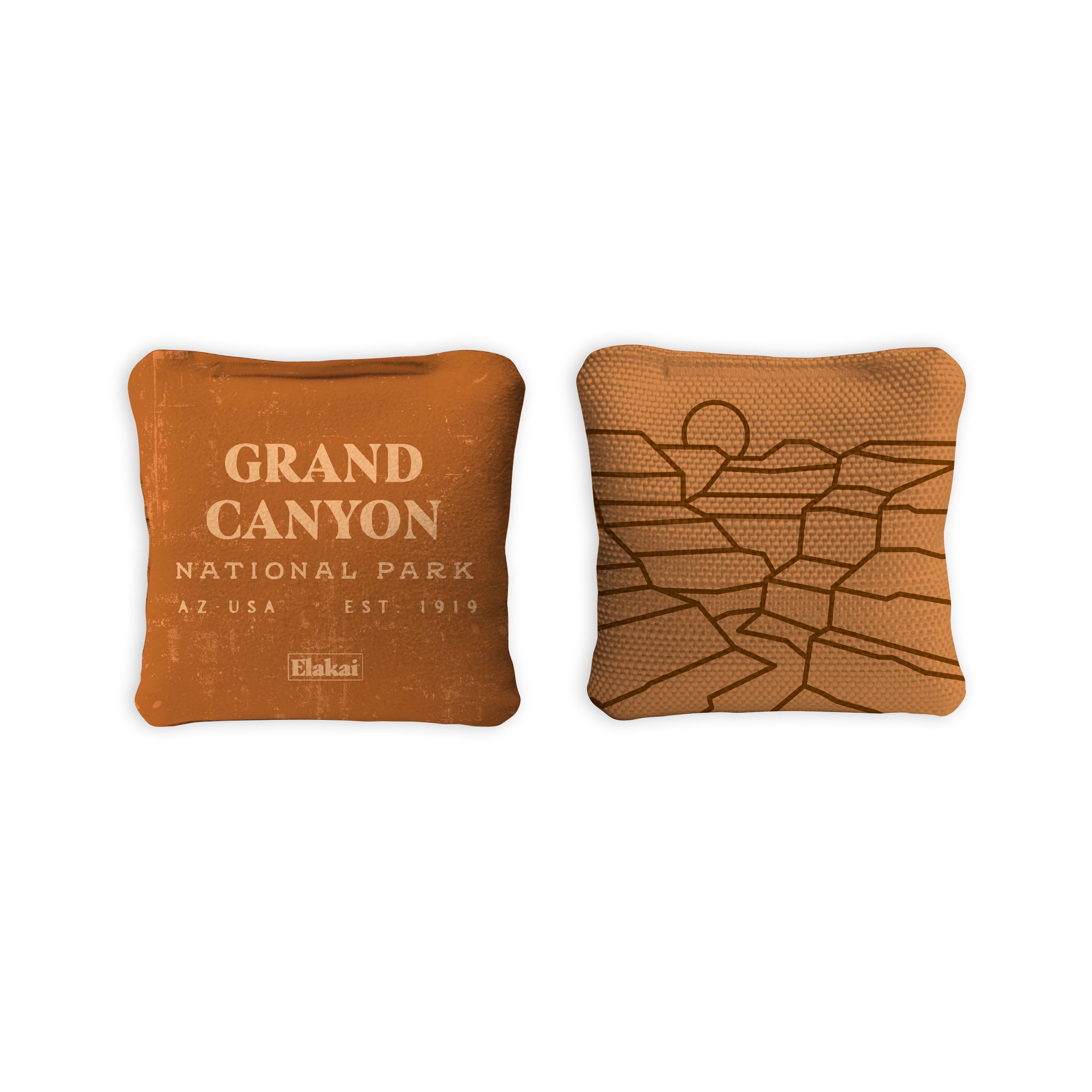 1ft x 2ft Grand Canyon National Park Mahogany Pathfinder Cornhole Board Set