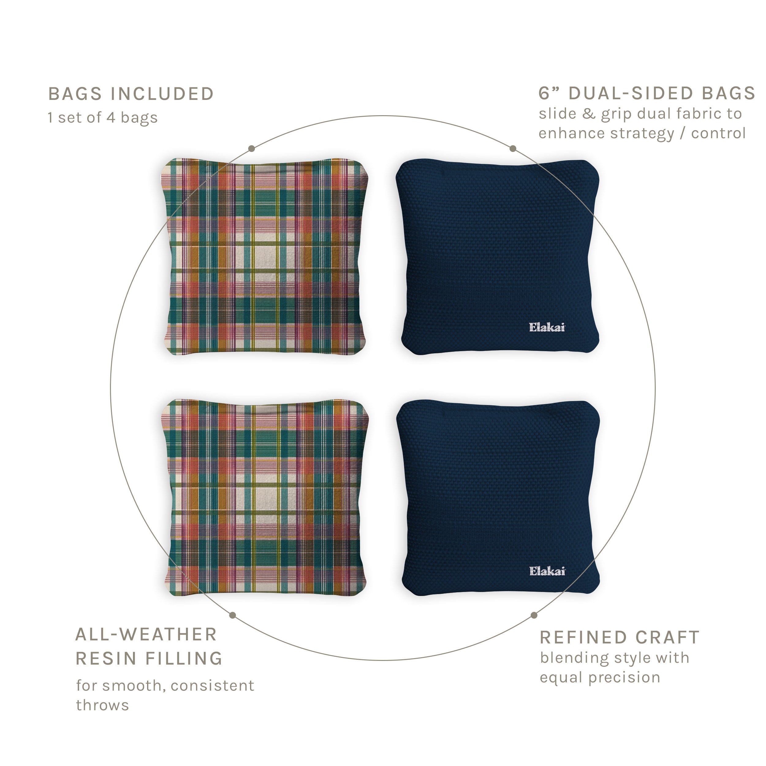 #color_Vintage Madras Plaid Coastal Navy