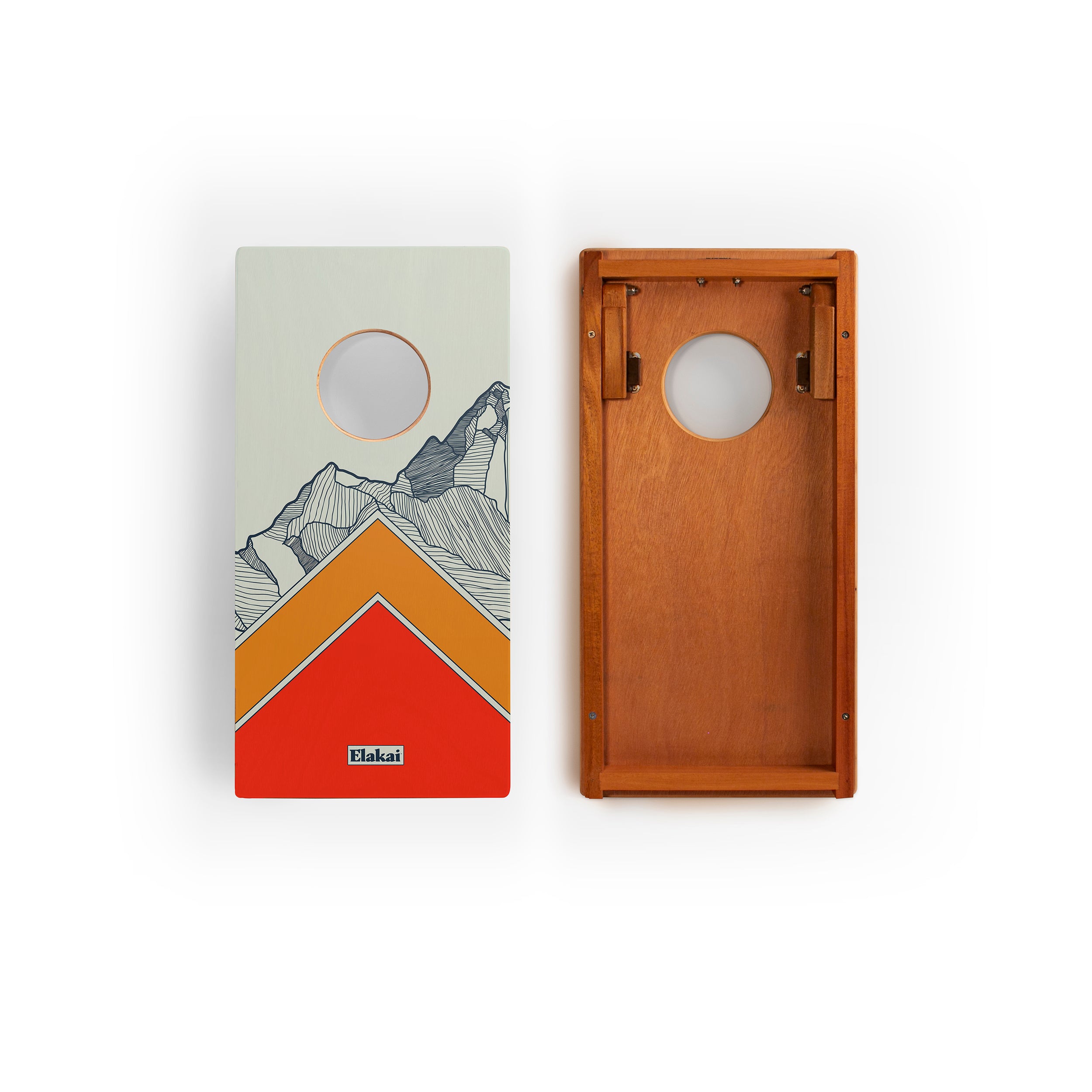 1ft x 2ft Mount Elakai Mahogany Pathfinder Cornhole Board Set