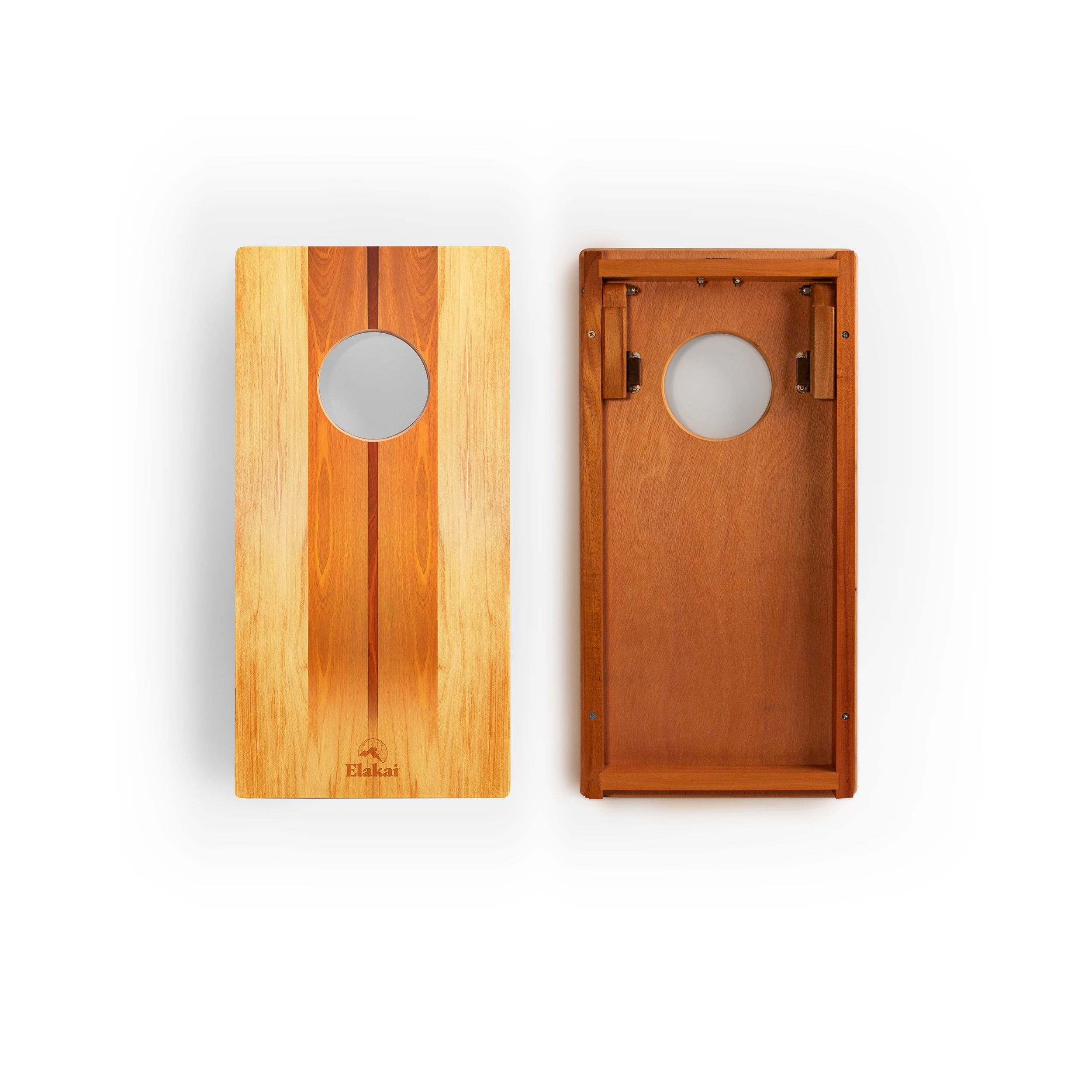 1ft x 2ft Woody Mahogany Pathfinder Cornhole Board Set