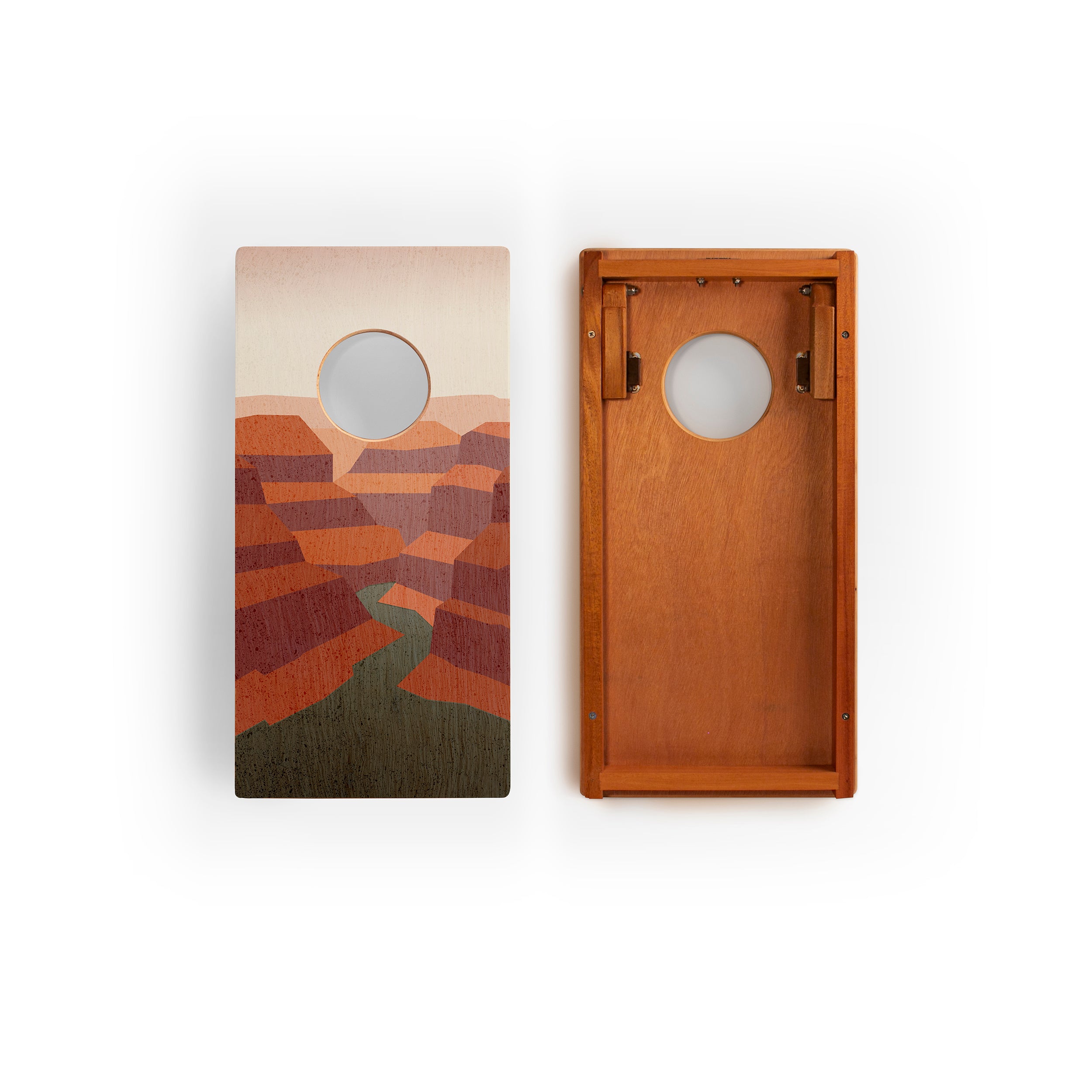 1ft x 2ft Grand Canyon National Park Mahogany Pathfinder Cornhole Board Set