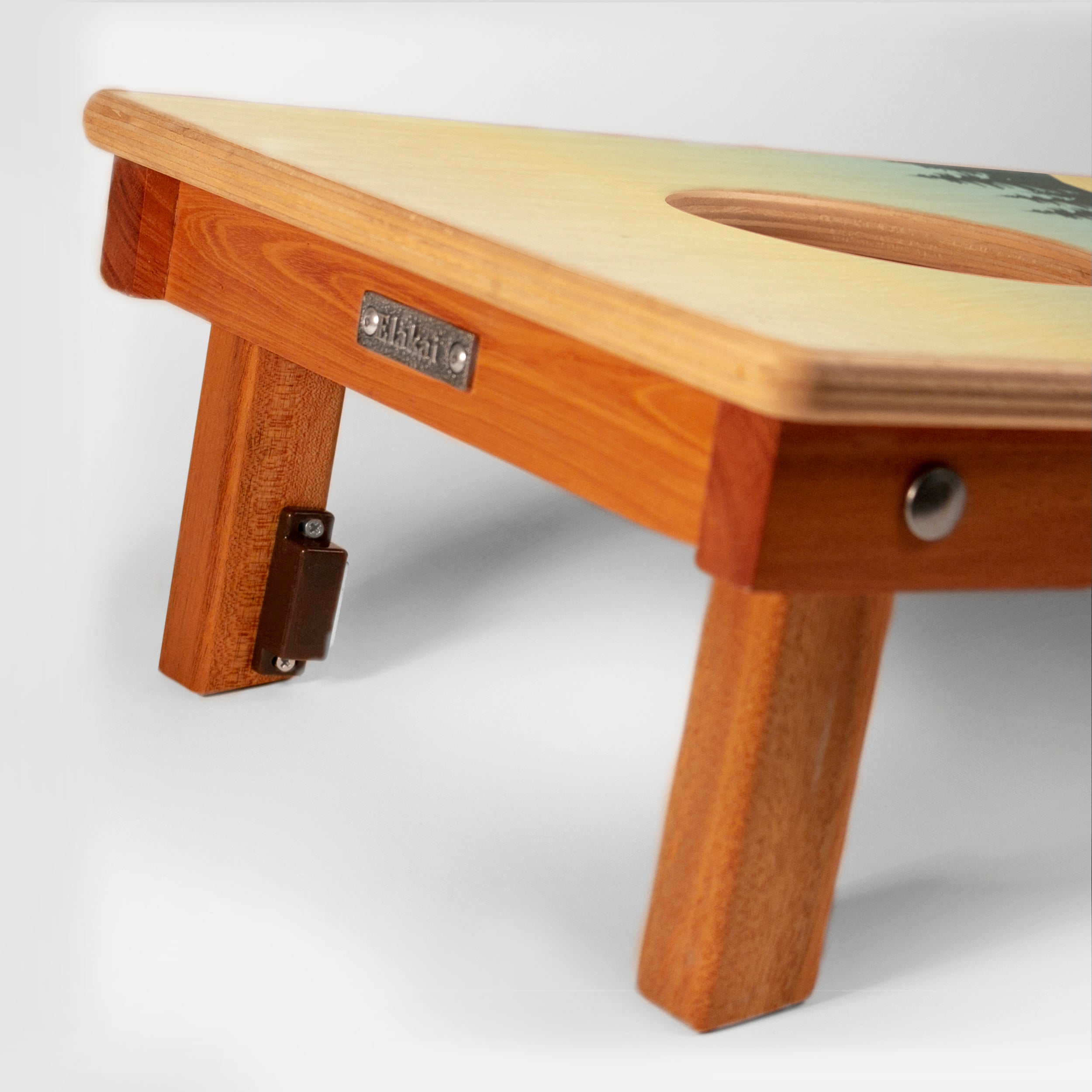 1ft x 2ft Acadia National Park Mahogany Pathfinder Cornhole Board Set