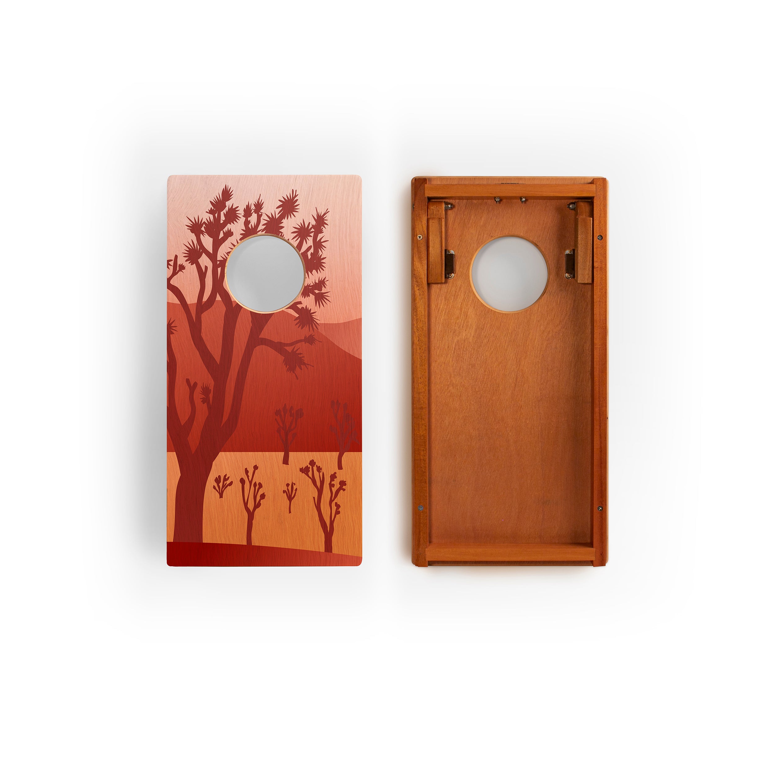 1ft x 2ft Joshua Tree National Park Mahogany Pathfinder Cornhole Board Set