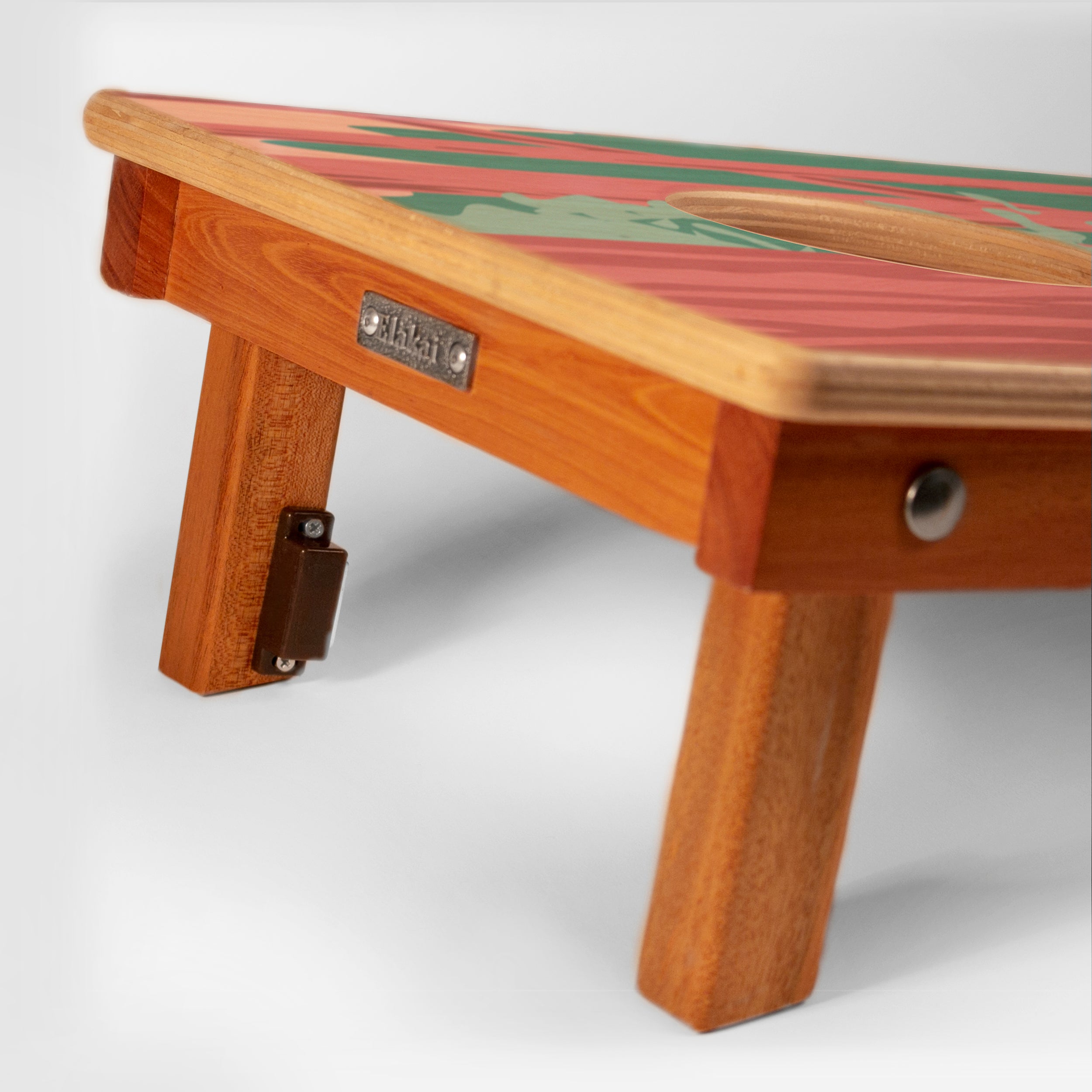 1ft x 2ft Redwood National Park Mahogany Pathfinder Cornhole Board Set