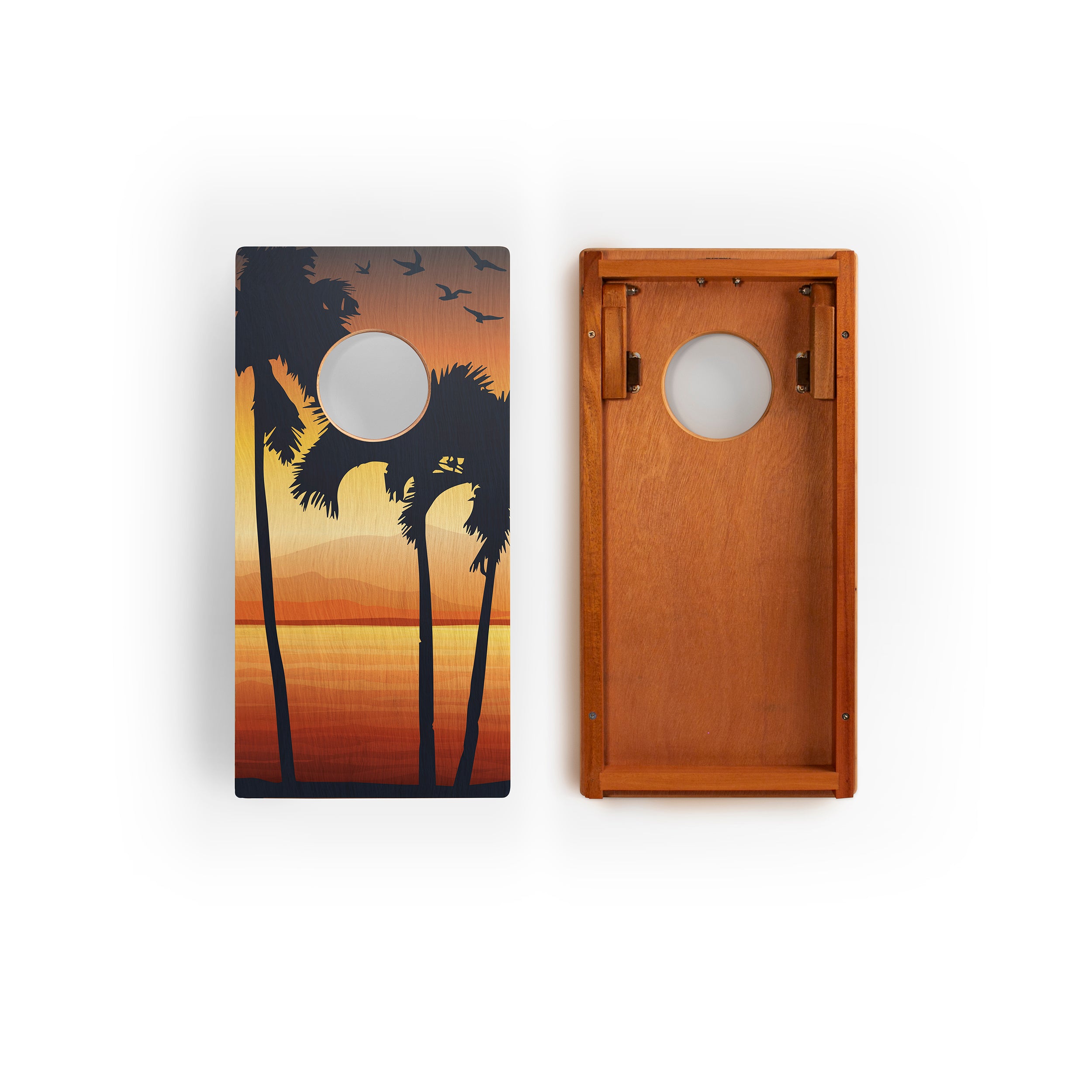 1ft x 2ft Virgin Islands National Park Mahogany Pathfinder Cornhole Board Set