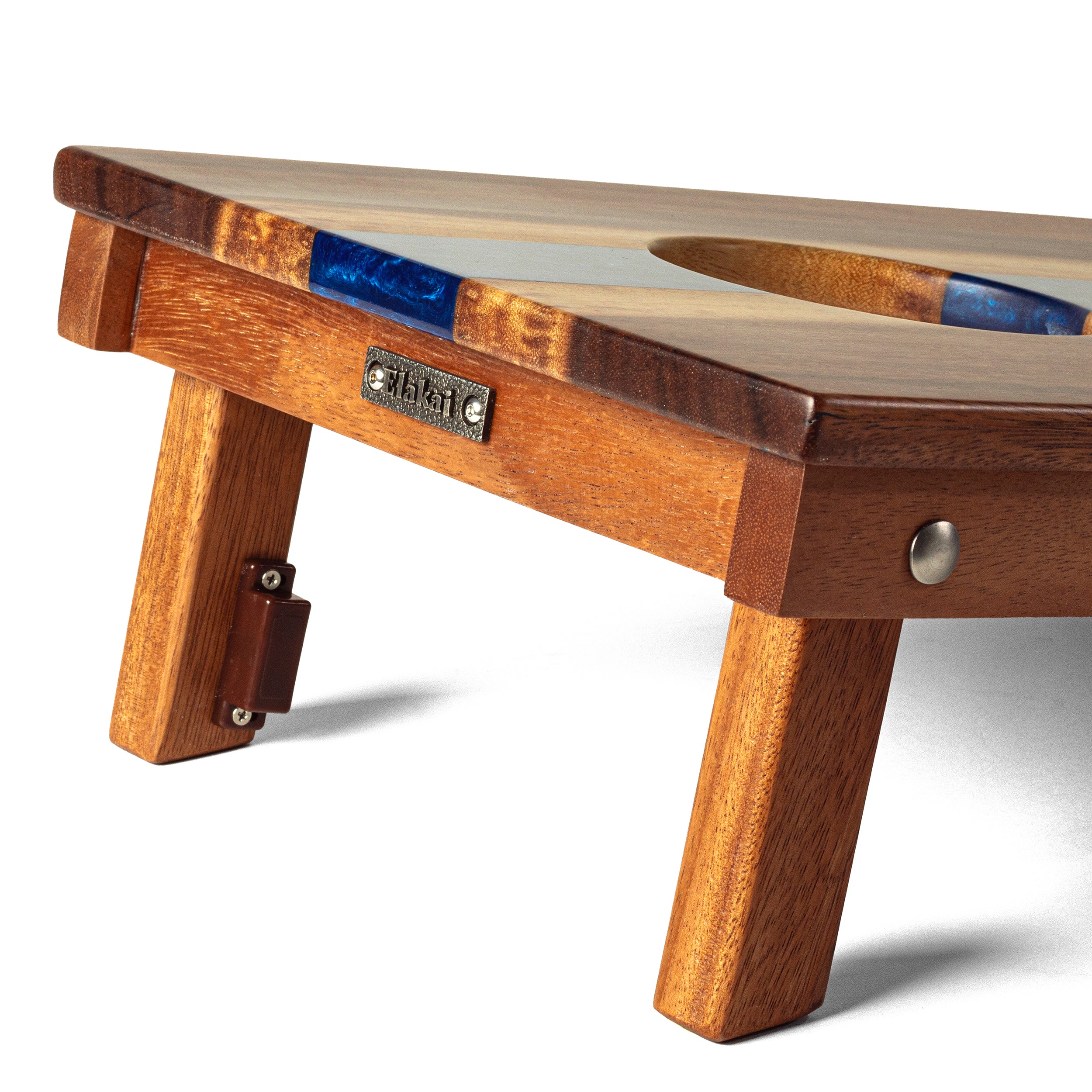 1ft x 2ft River Epoxy Resin with Live Edge Acacia Pathfinder ART Cornhole Board Sets