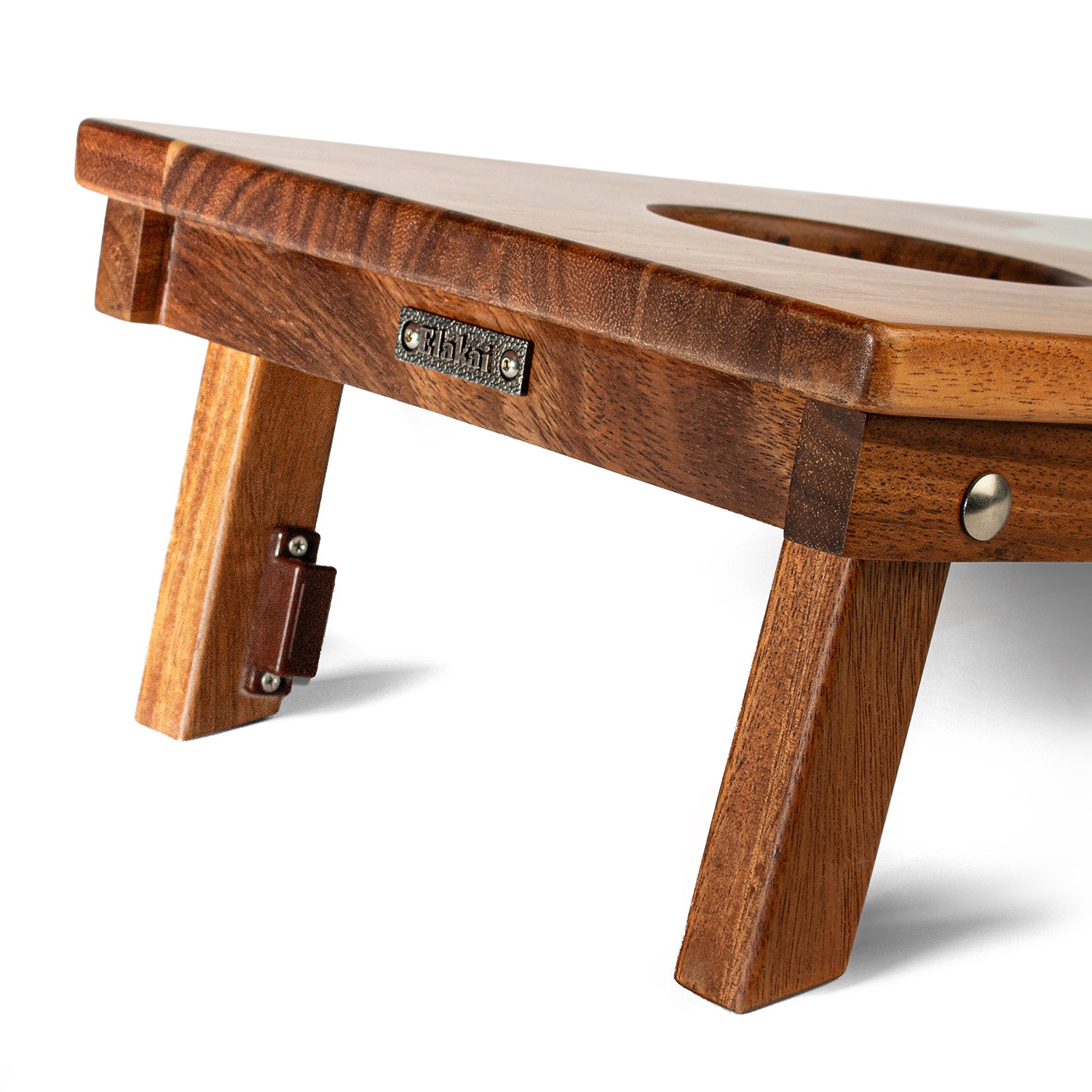 1ft x 2ft Blue Mountain Epoxy Resin Wood Compact Travel Cornhole Board Set