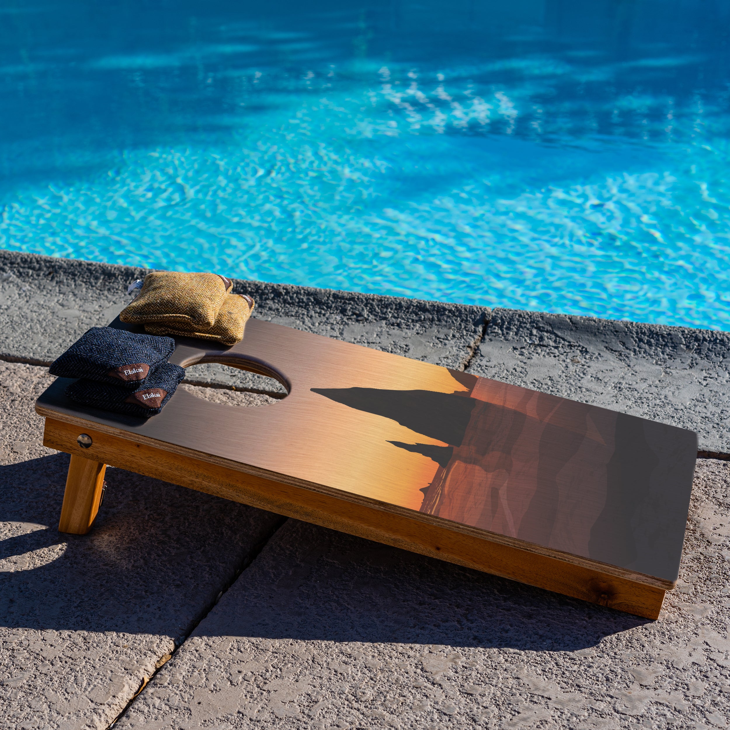 Olympic National Park Mahogany Pathfinder Cornhole Boards