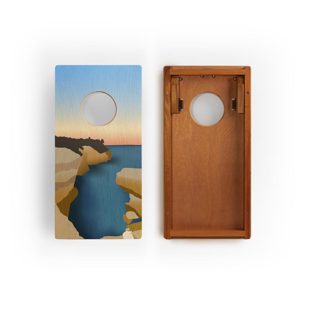 Pictured Rocks National Lakeshore Mahogany Pathfinder Cornhole Boards