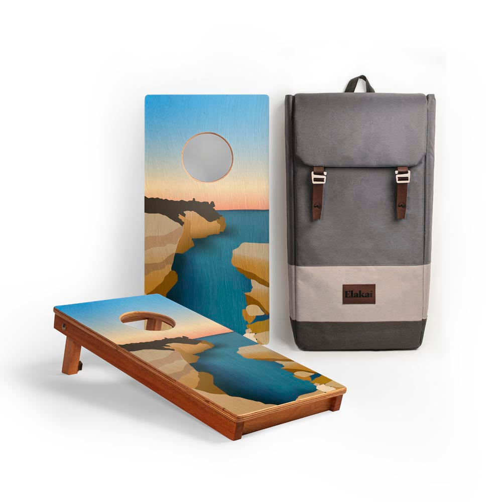 Pictured Rocks National Lakeshore Mahogany Pathfinder Cornhole Boards