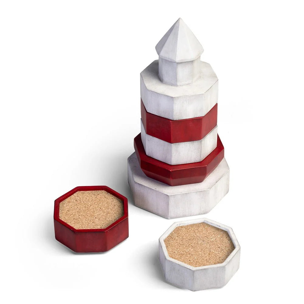Lighthouse Stacking Coaster Set