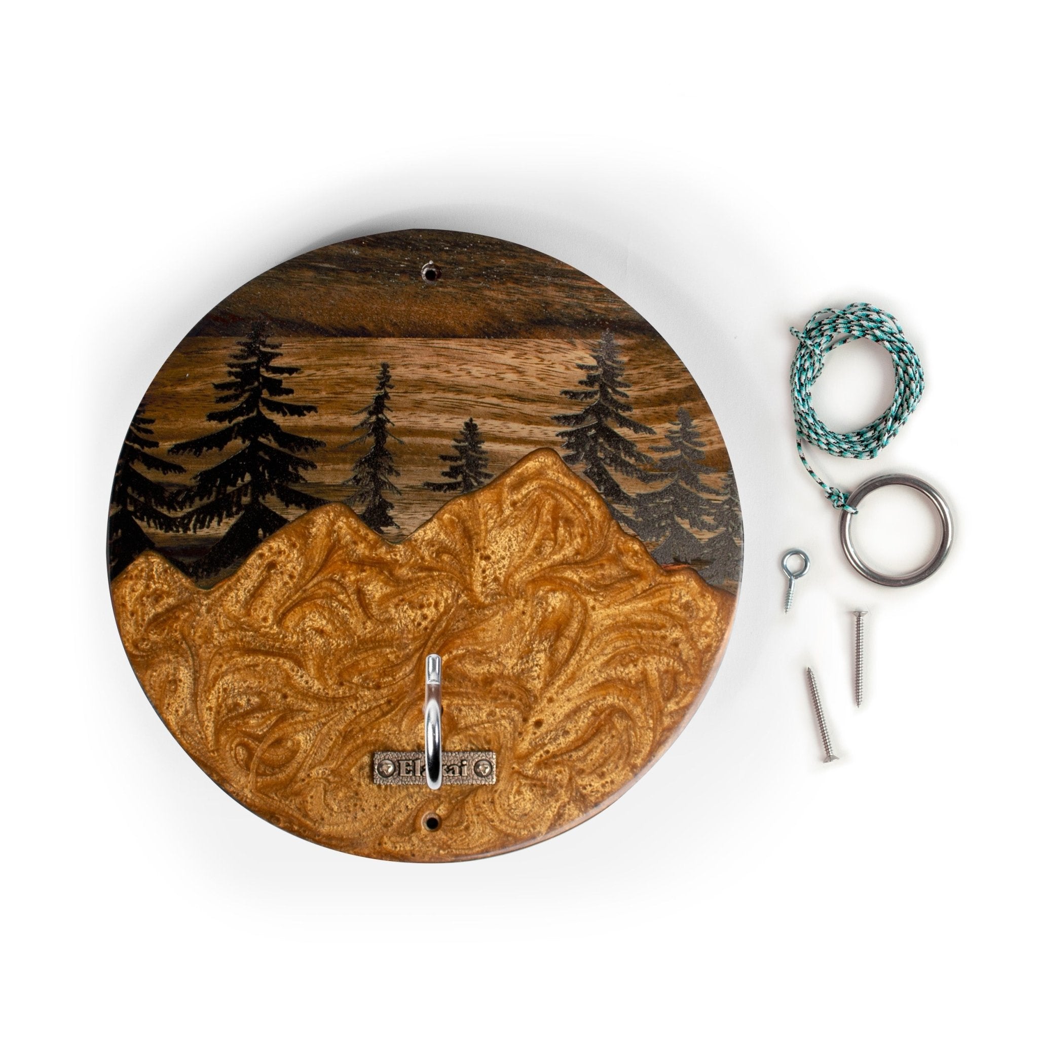 Mountain Acacia Wayfarer Hook & Ring Game - EGHRCRLE-23 | Elakai Outdoor
#color_gold pearl