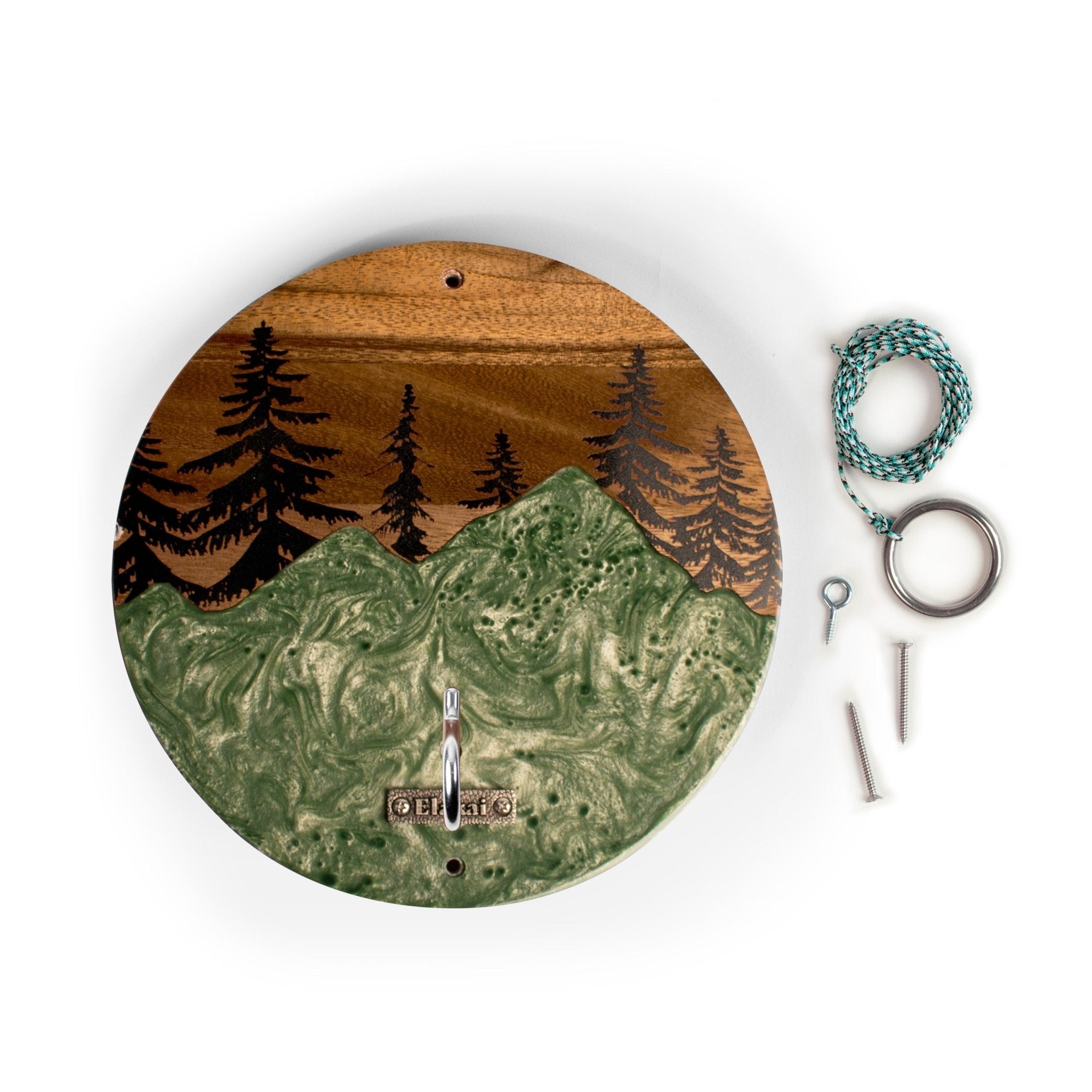 Mountain Acacia Wayfarer Hook & Ring Game - EGHRCRLE-21| Elakai Outdoor
#color_green pearl