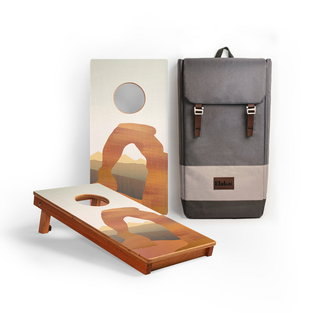Arches National Park Mahogany Pathfinder Cornhole Boards