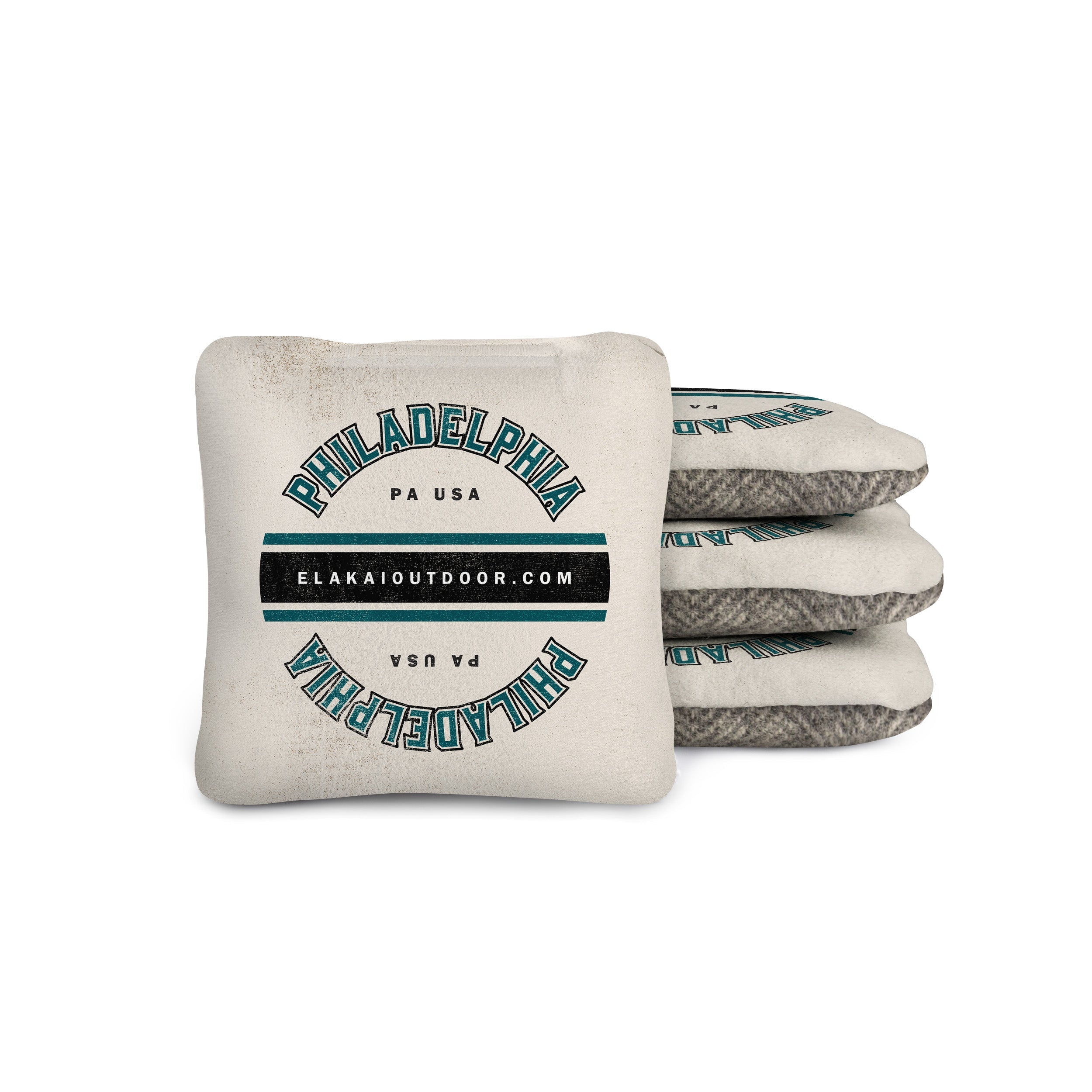 Set of cornhole bags with 'Philadelphia, PA USA' text on a white background

#color_philadelphia