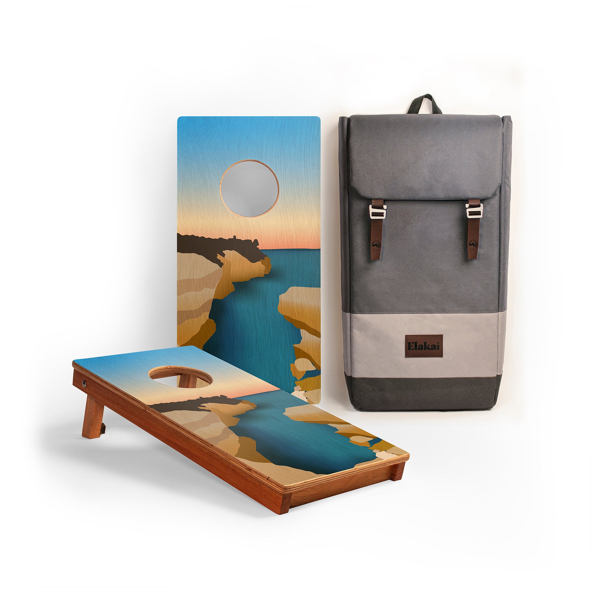 Pictured Rocks National Lakeshore Mahogany Pathfinder Cornhole Boards