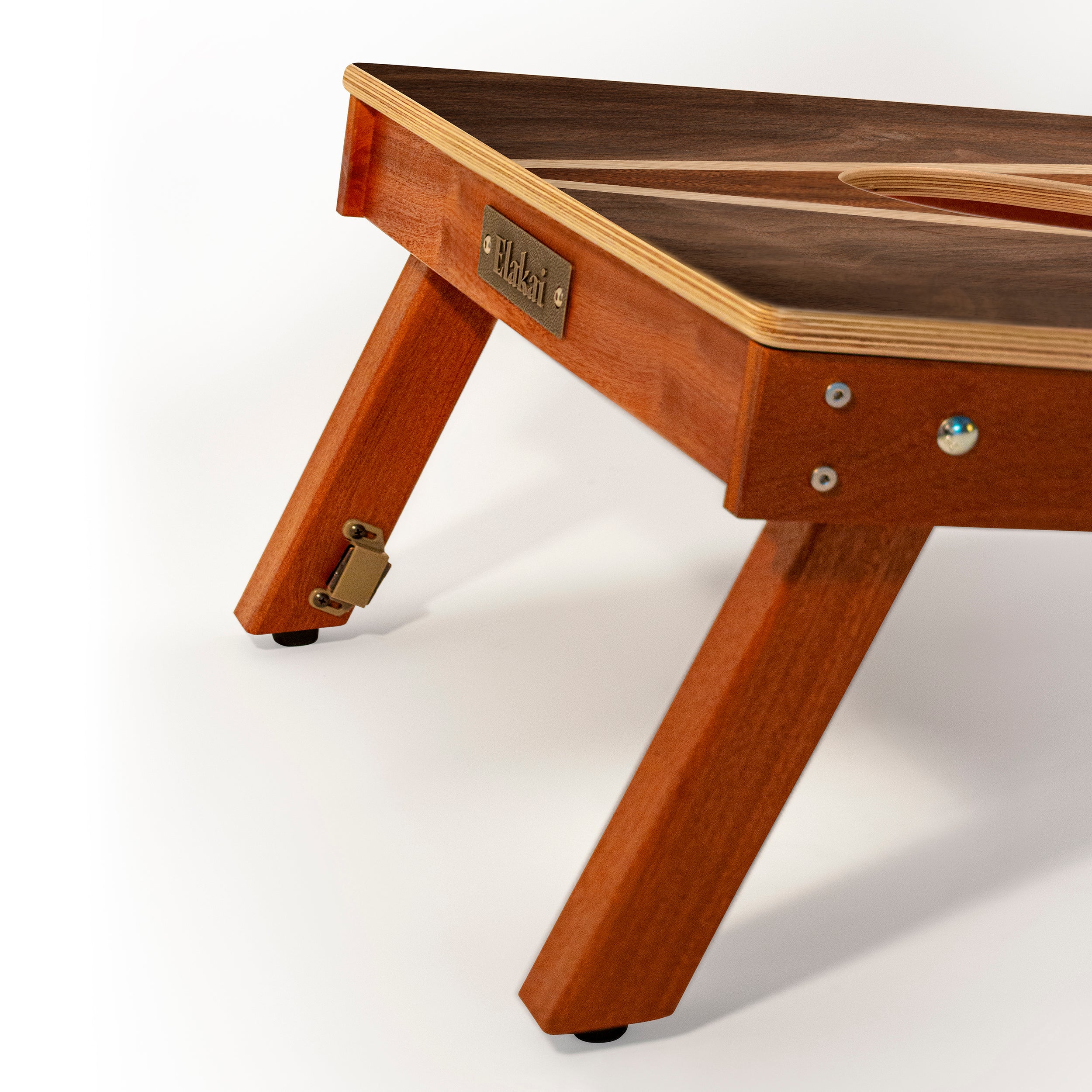 Dark Wood Triangle Mahogany Pathfinder Cornhole Boards