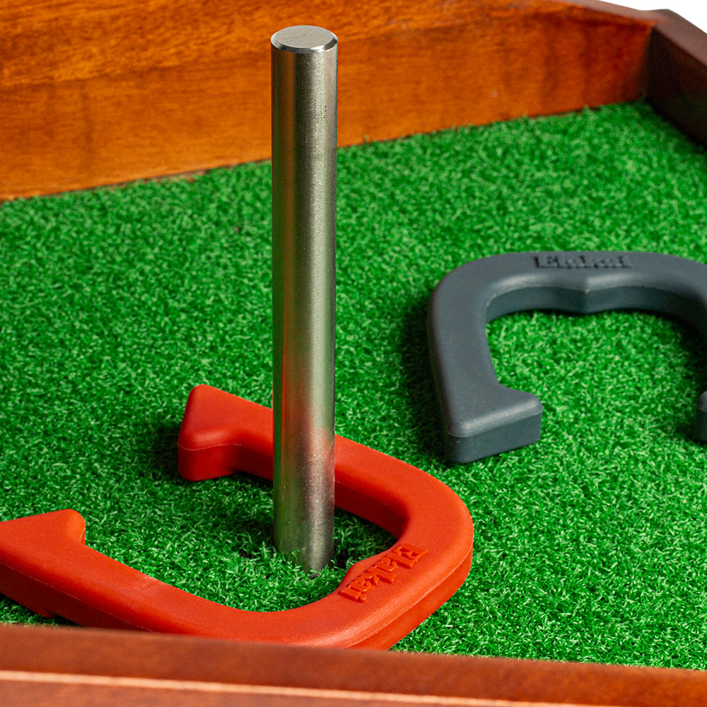 Mahogany Buckaroo Mini Horseshoes Game