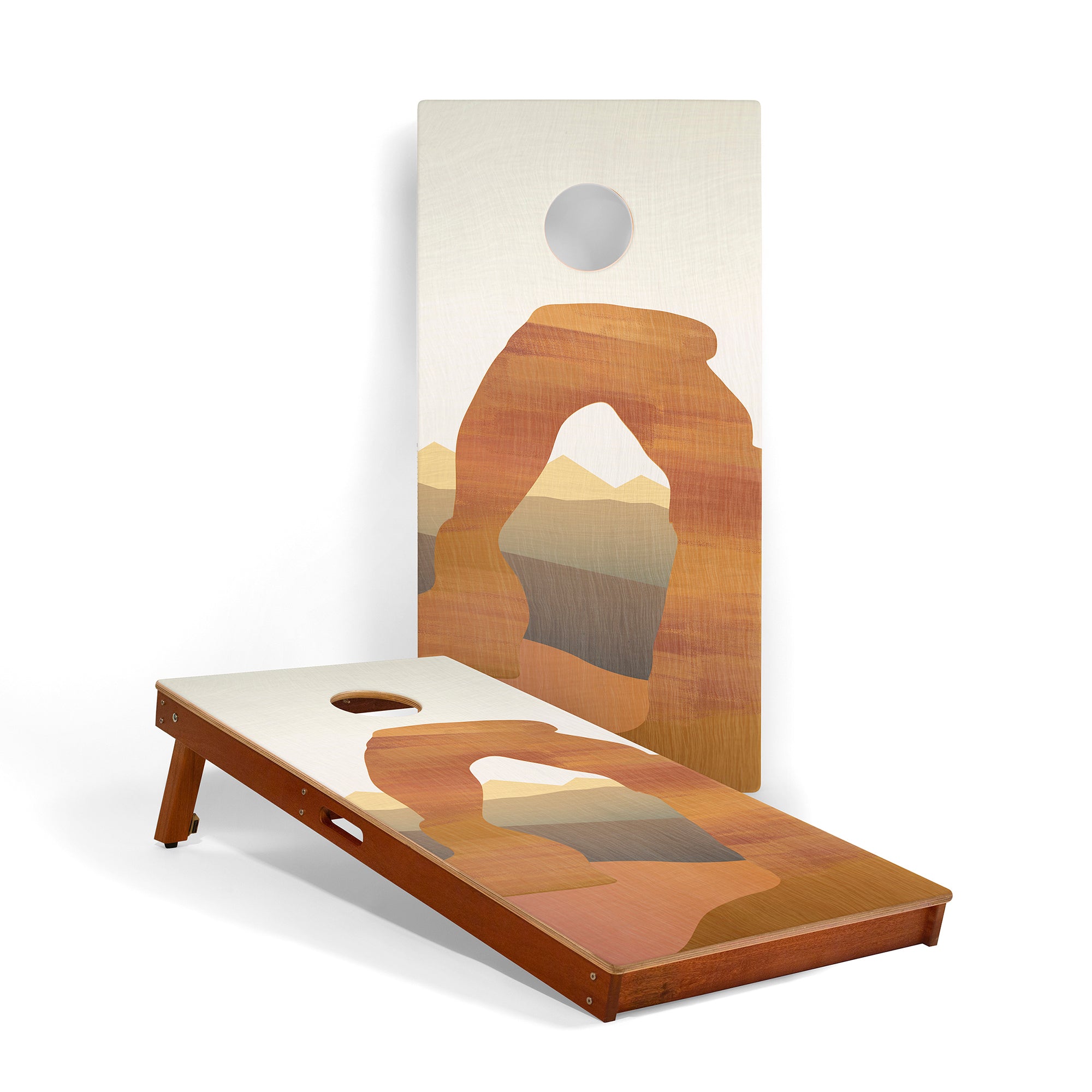 Arches National Park Mahogany Pathfinder Cornhole Boards