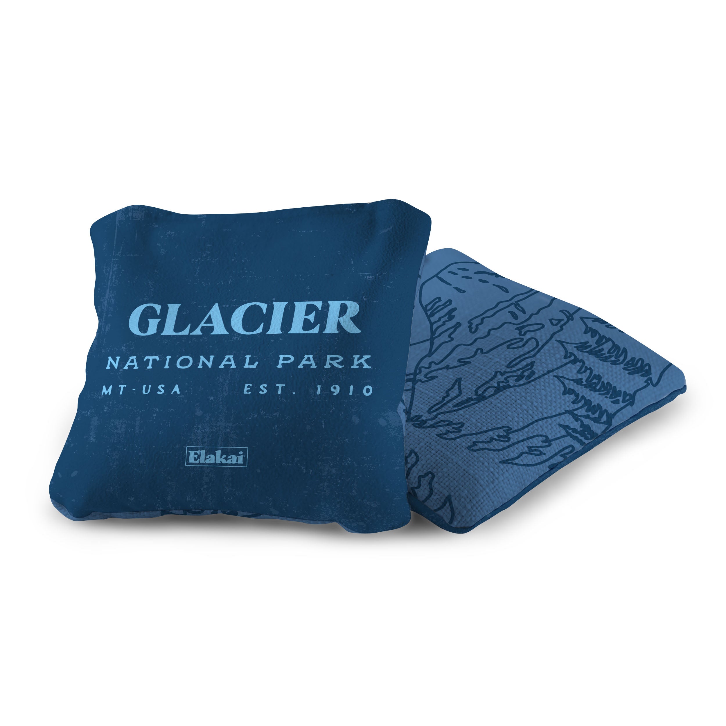 Glacier National Park Durasuede + Turbo Polyglide Pilot Versacraft Cornhole Bags