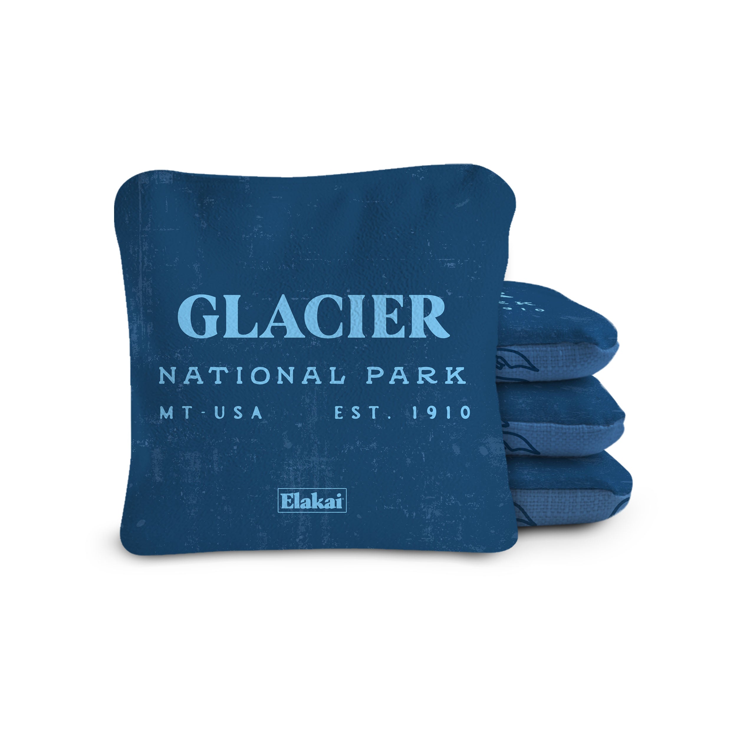 Glacier National Park Durasuede + Turbo Polyglide Pilot Versacraft Cornhole Bags