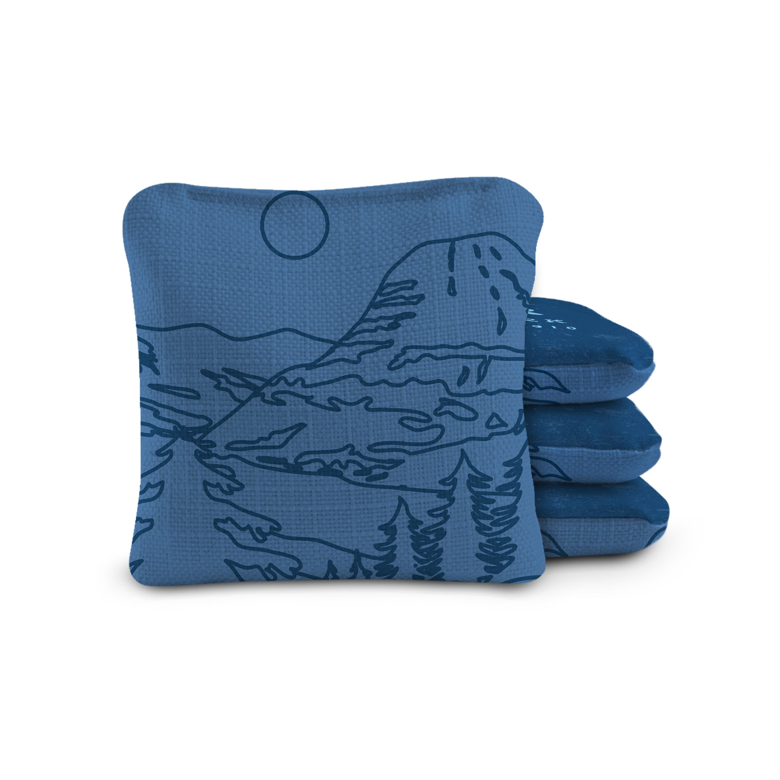 Glacier National Park Durasuede + Turbo Polyglide Pilot Versacraft Cornhole Bags