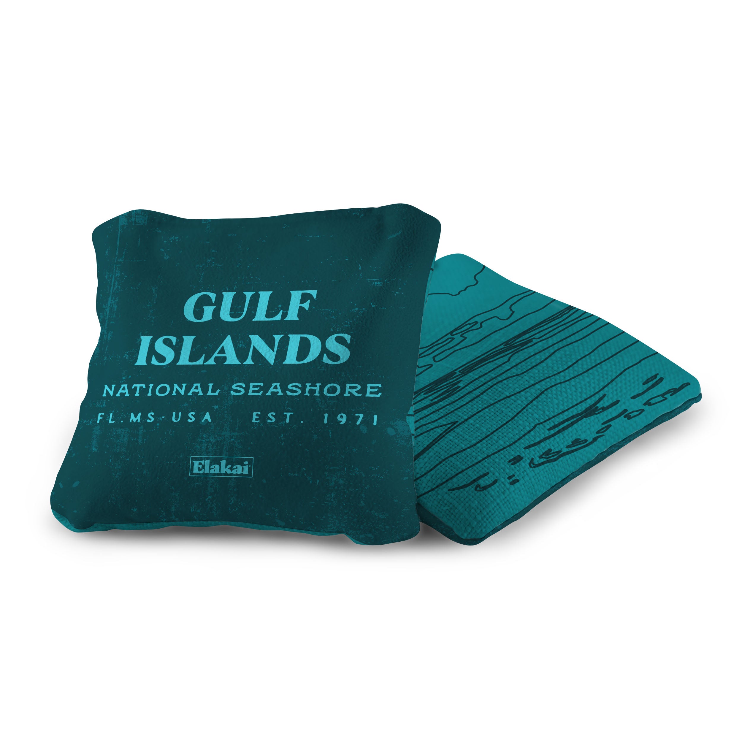 Gulf Islands National Seashore Durasuede + Turbo Polyglide Pilot Versacraft Cornhole Bags