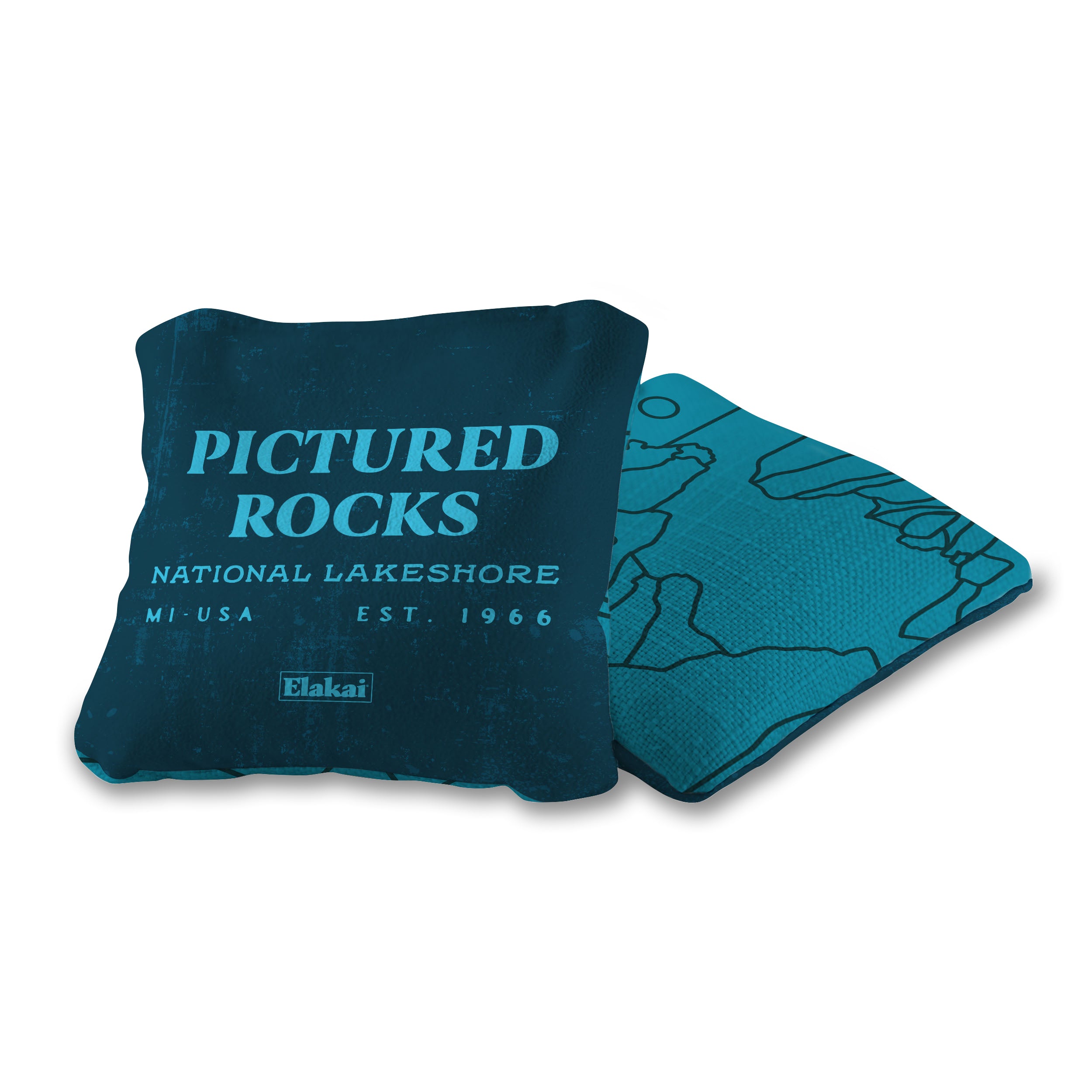 Pictured Rocks National Park Durasuede + Turbo Polyglide Pilot Versacraft Cornhole Bags