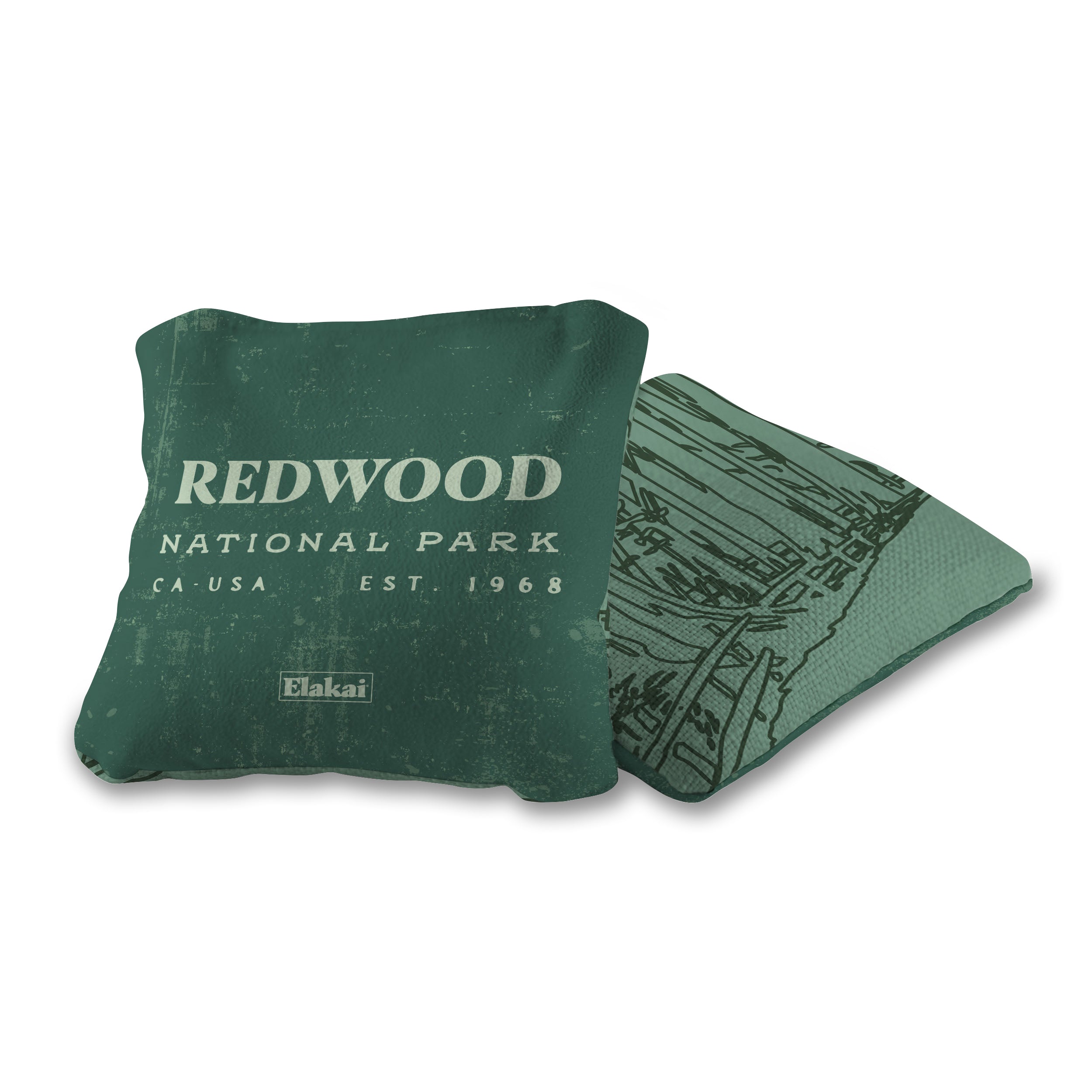 Redwood National Park Durasuede + Turbo Polyglide Pilot Versacraft Cornhole Bags