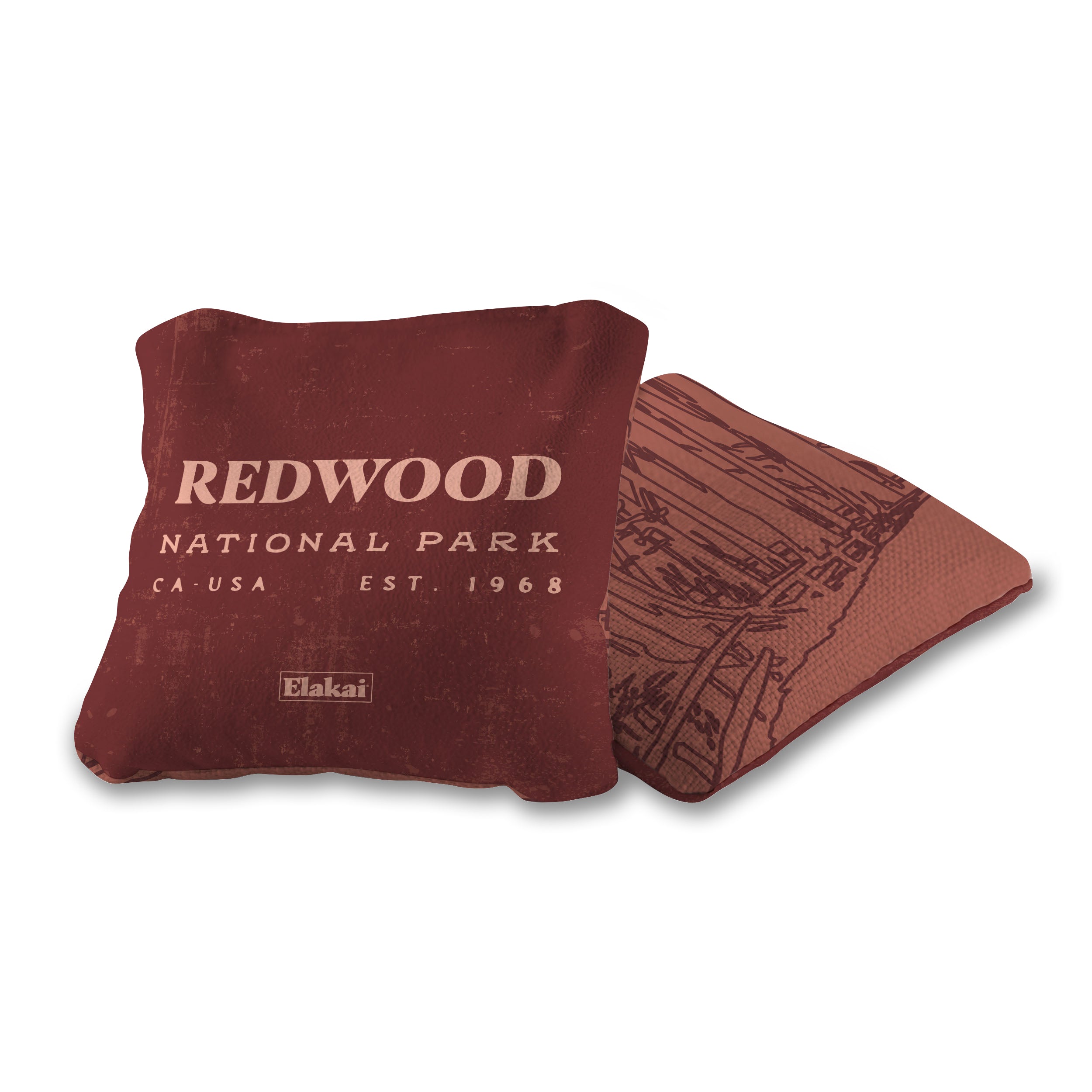 Redwood National Park Durasuede + Turbo Polyglide Pilot Versacraft Cornhole Bags