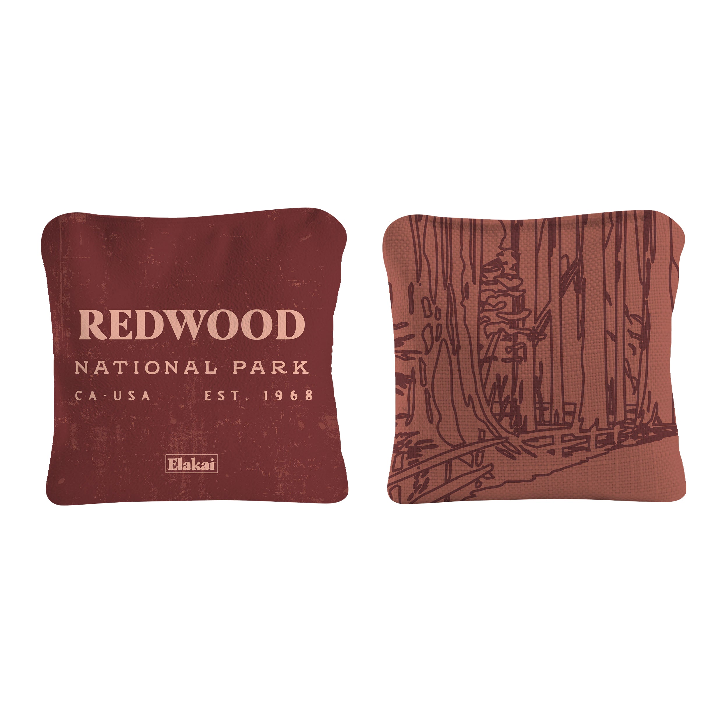 Redwood National Park Durasuede + Turbo Polyglide Pilot Versacraft Cornhole Bags