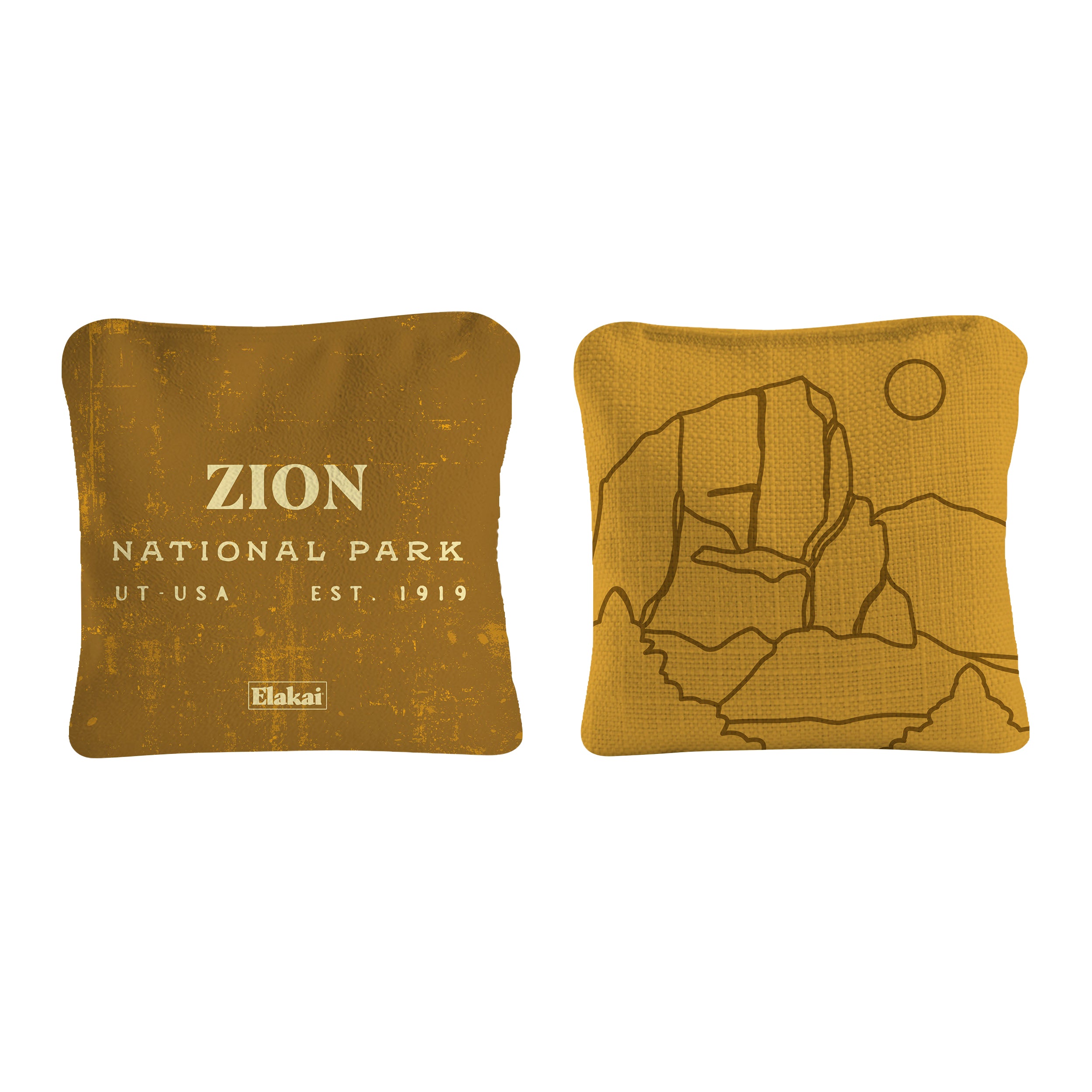 Zion National Park Durasuede + Turbo Polyglide Pilot Versacraft Cornhole Bags