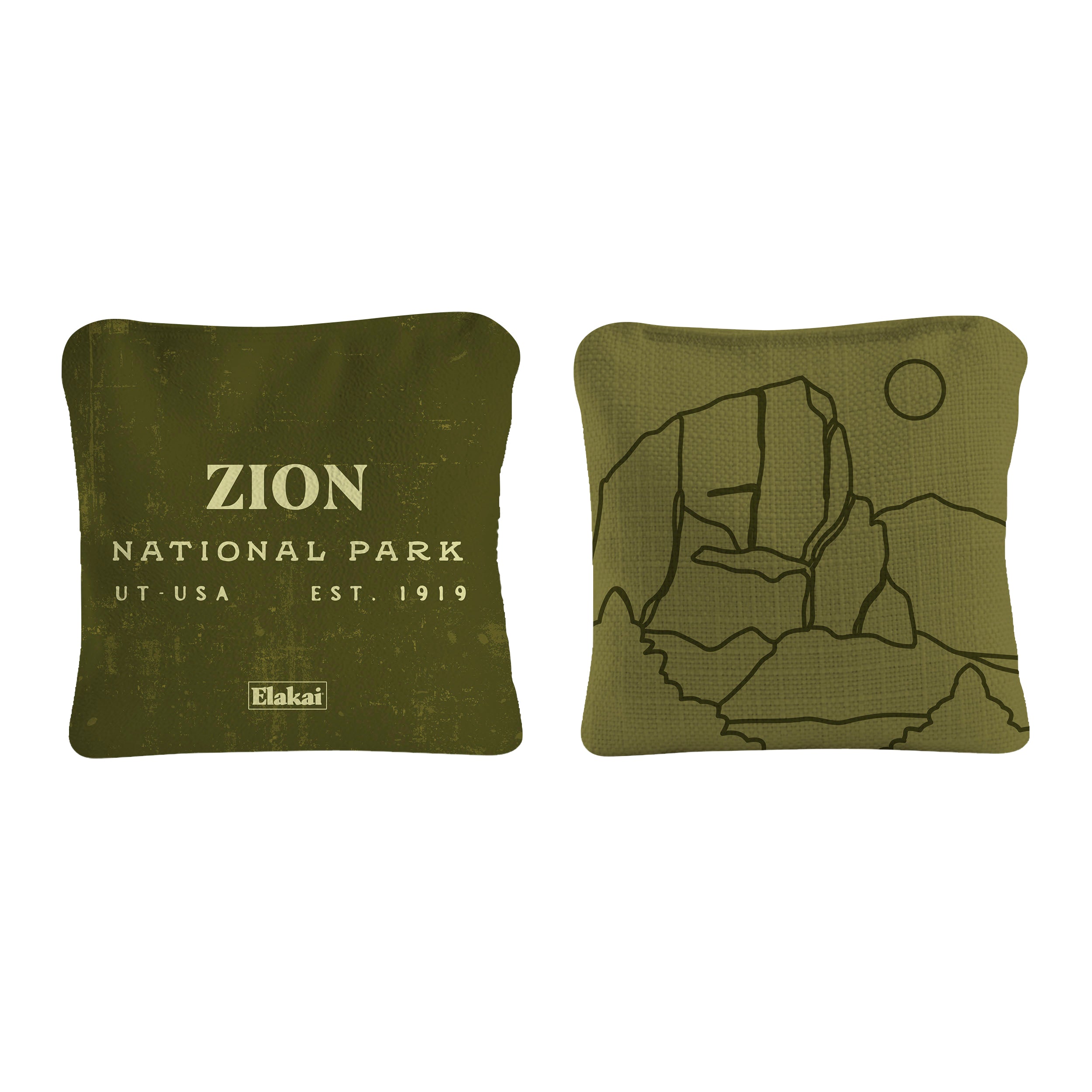 Zion National Park Durasuede + Turbo Polyglide Pilot Versacraft Cornhole Bags