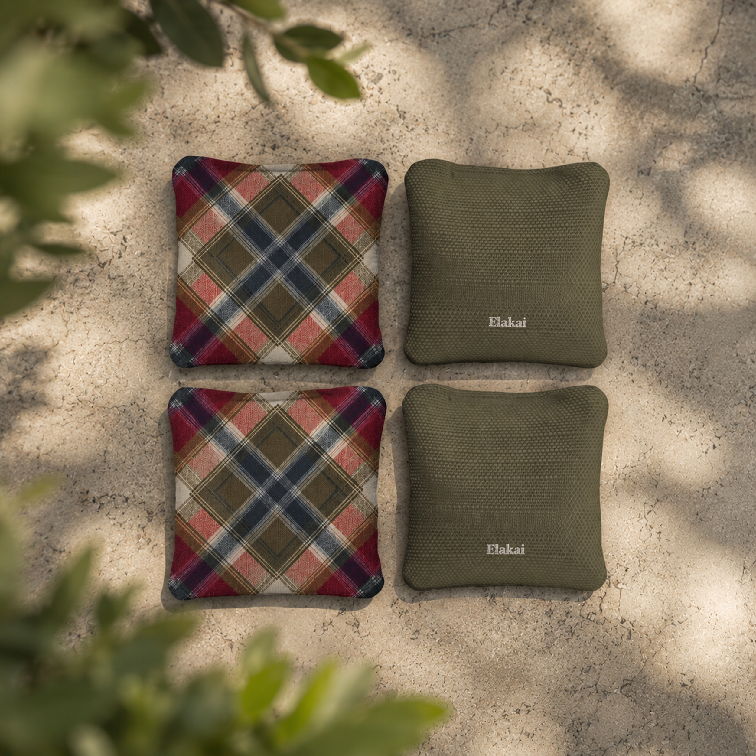 #color_Rustic Tartan Plaid Olive Green
