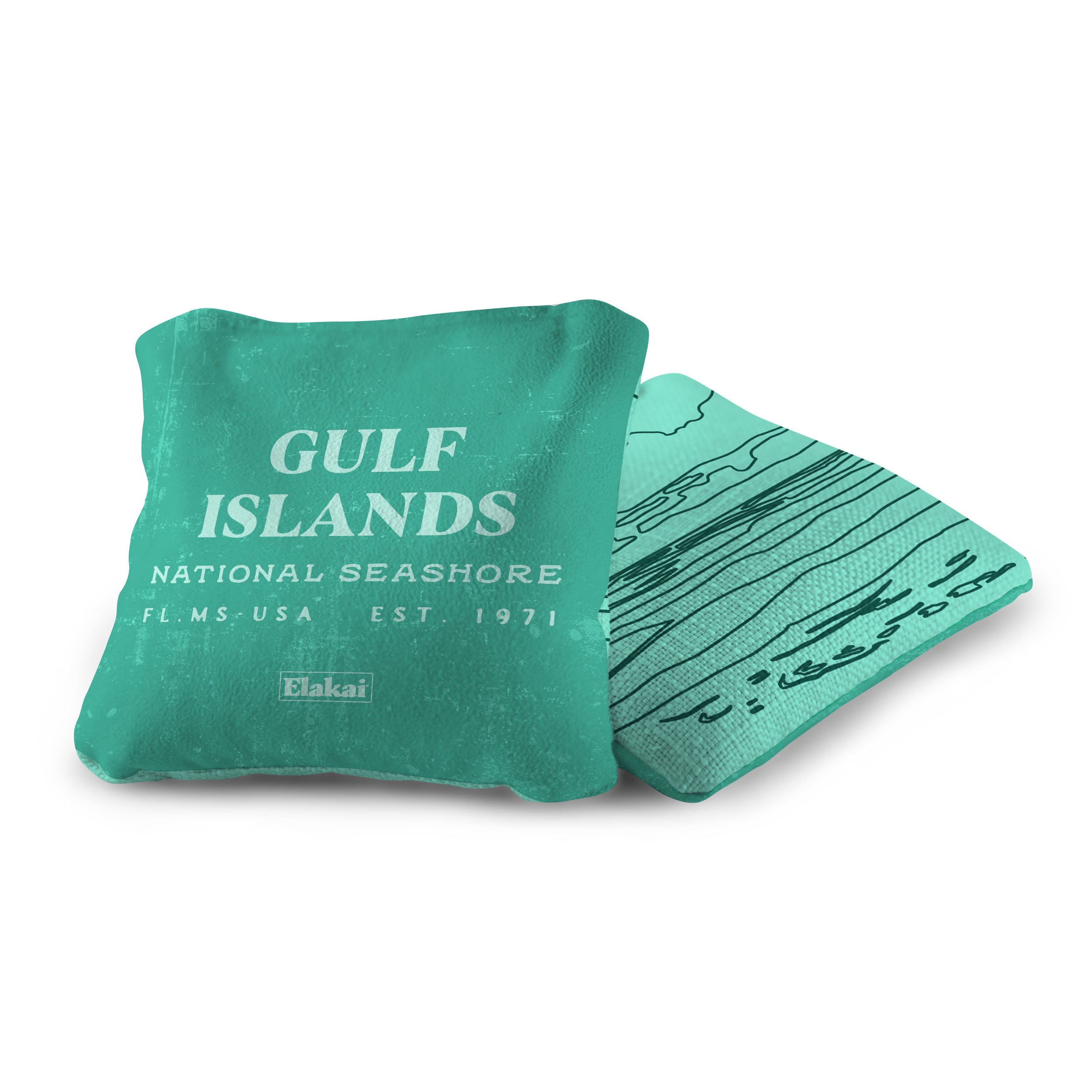 Gulf Islands National Seashore Durasuede + Turbo Polyglide Pilot Versacraft Cornhole Bags