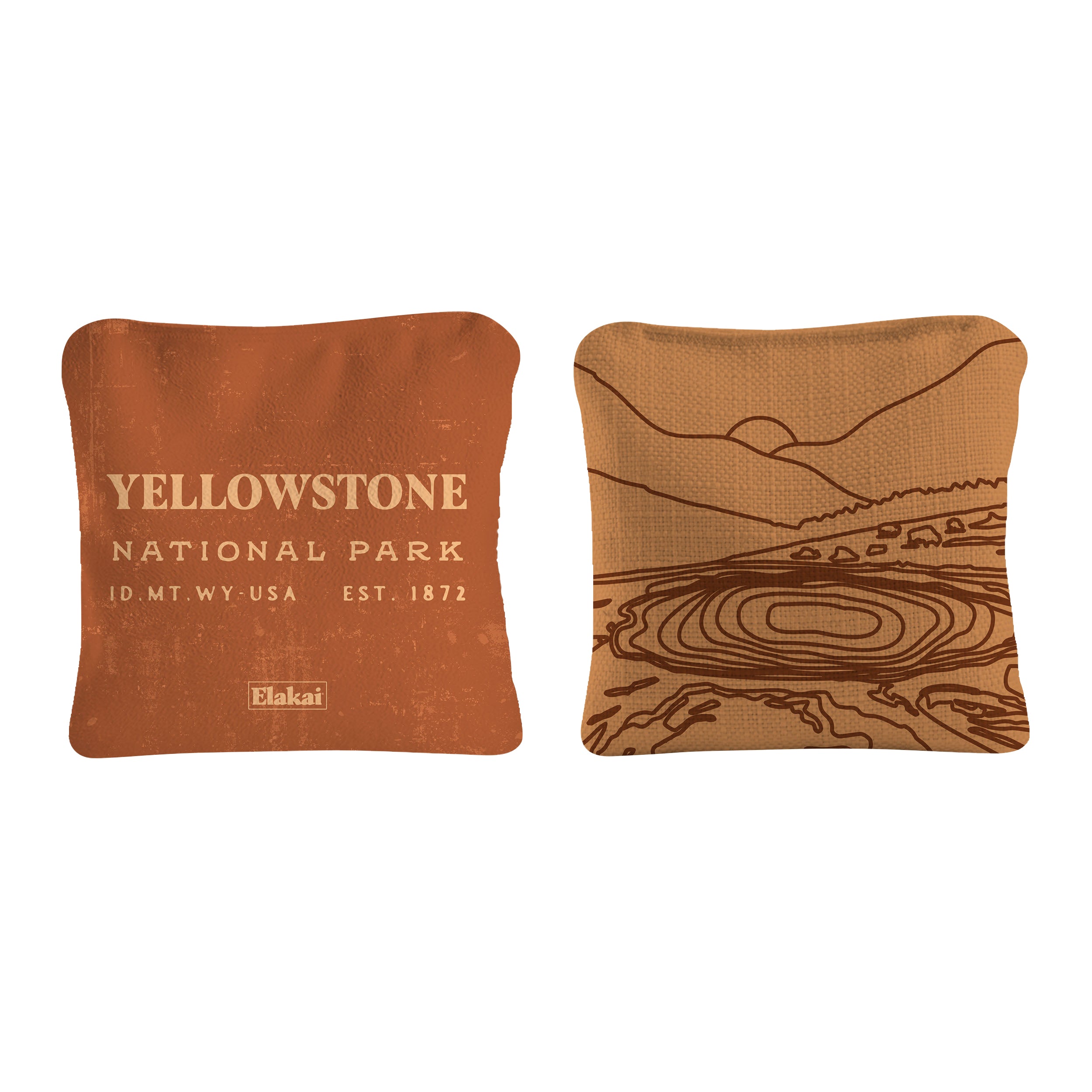 Yellowstone National Park Durasuede + Turbo Polyglide Pilot Versacraft Cornhole Bags