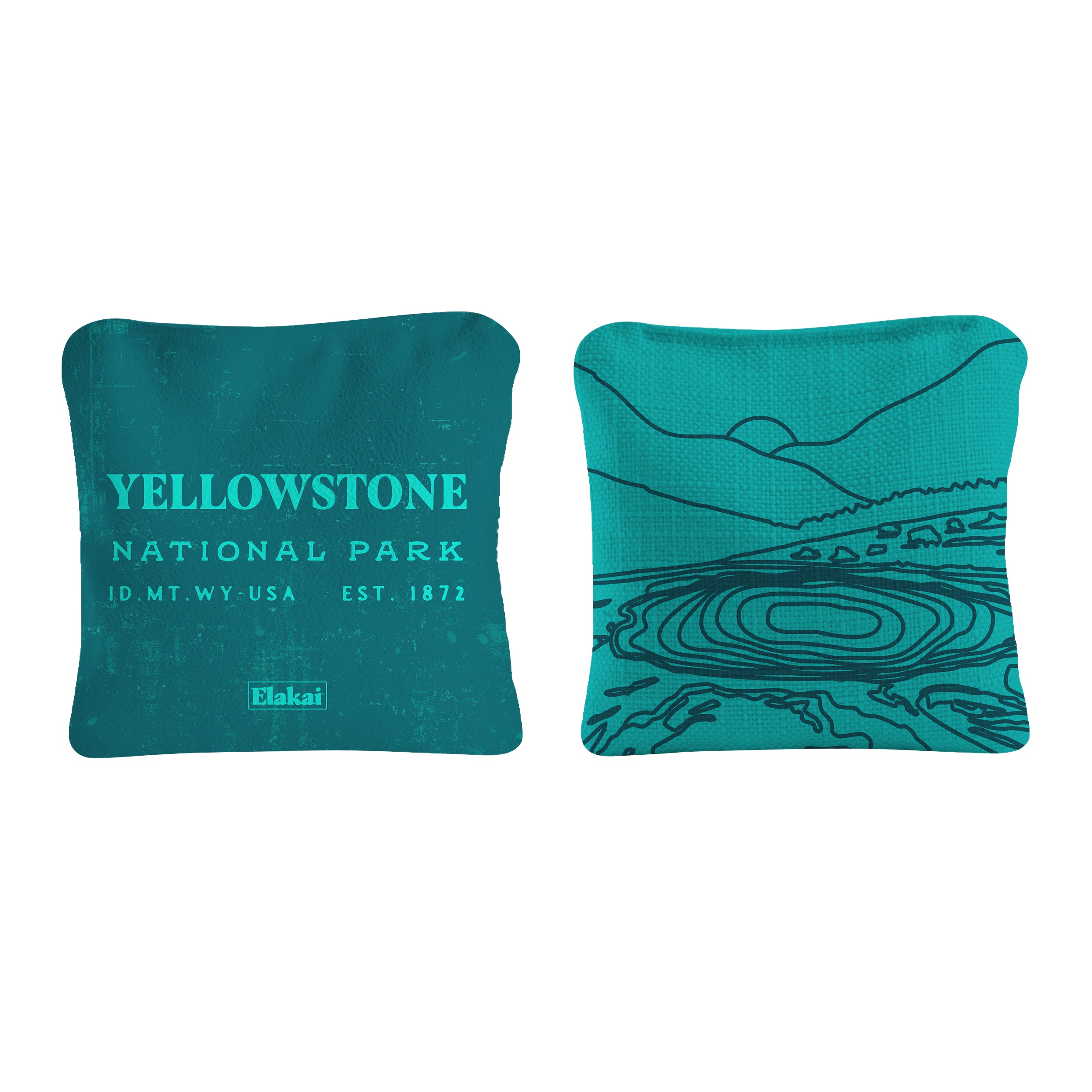 Yellowstone National Park Durasuede + Turbo Polyglide Pilot Versacraft Cornhole Bags