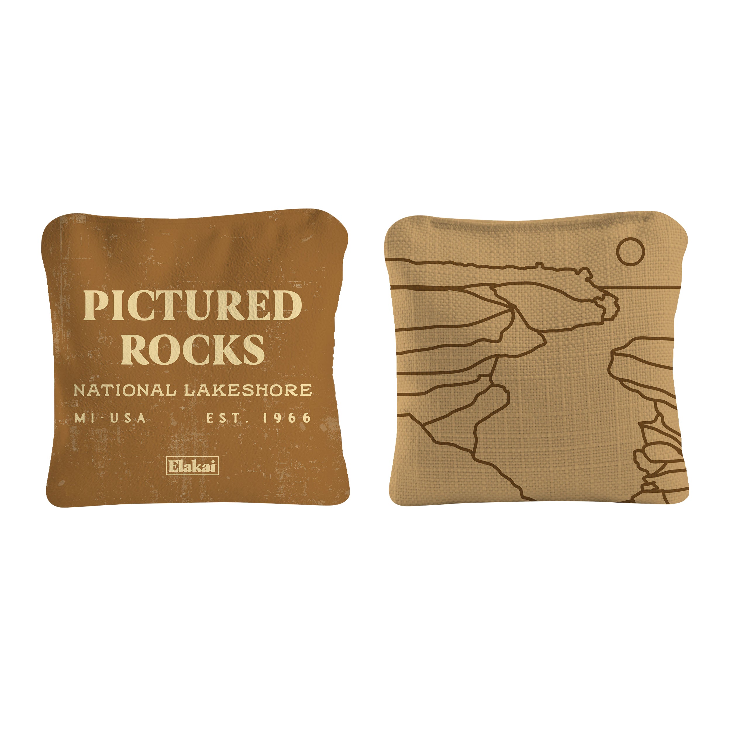 Pictured Rocks National Park Durasuede + Turbo Polyglide Pilot Versacraft Cornhole Bags